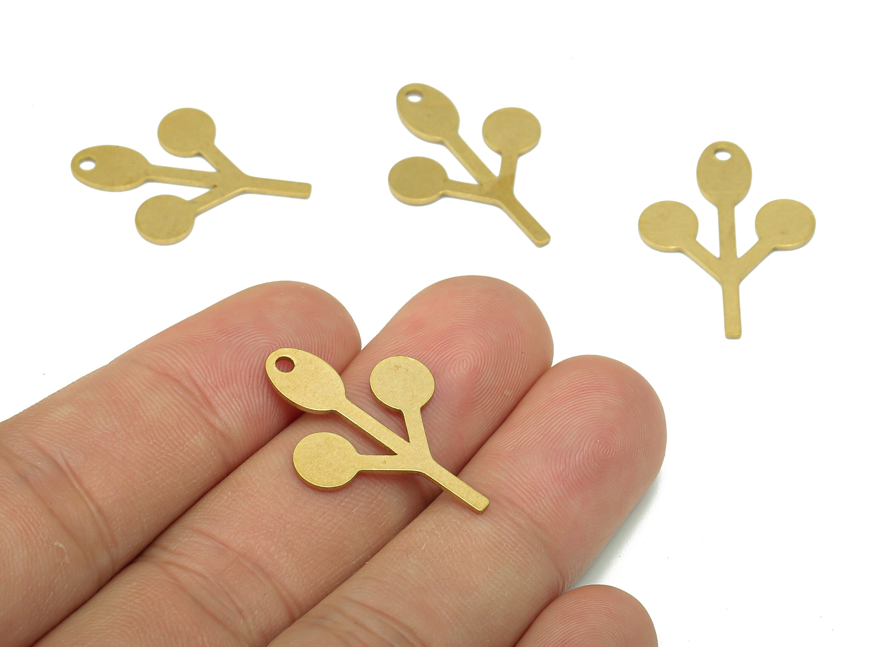 Brass Balloons Earring Charms - Raw Brass Cutout Earring - Pendant - Charm For Necklace - 27.78x19.68x0.9mm - PPA5337 - DOMEDBAZAAR
