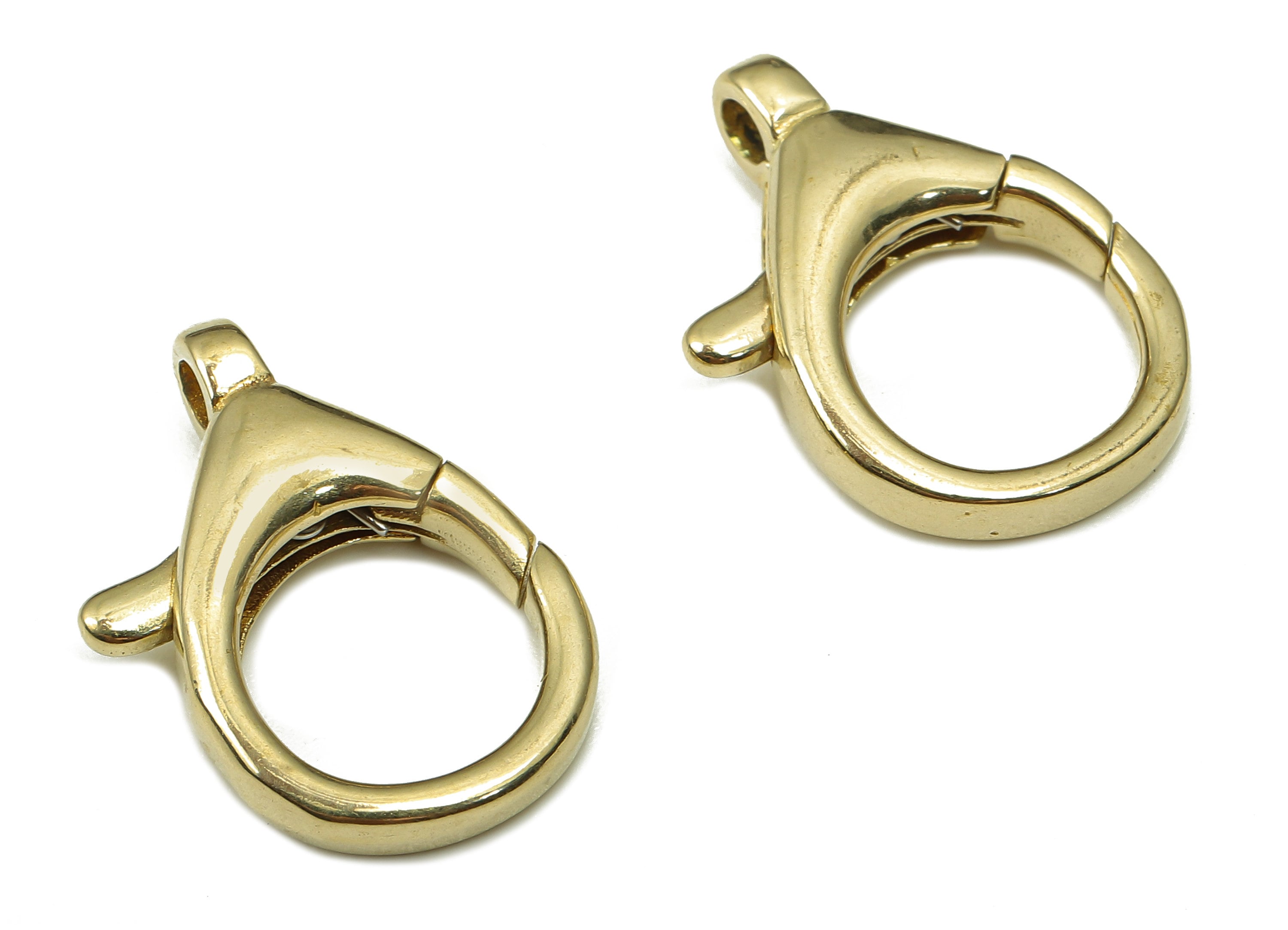 Brass Parrot Clasp - Raw Brass Parrot Clasps - Lobster Claw Clasps - Earring Finding - 29.93x12.8x4.86mm - PP5281 - DOMEDBAZAAR