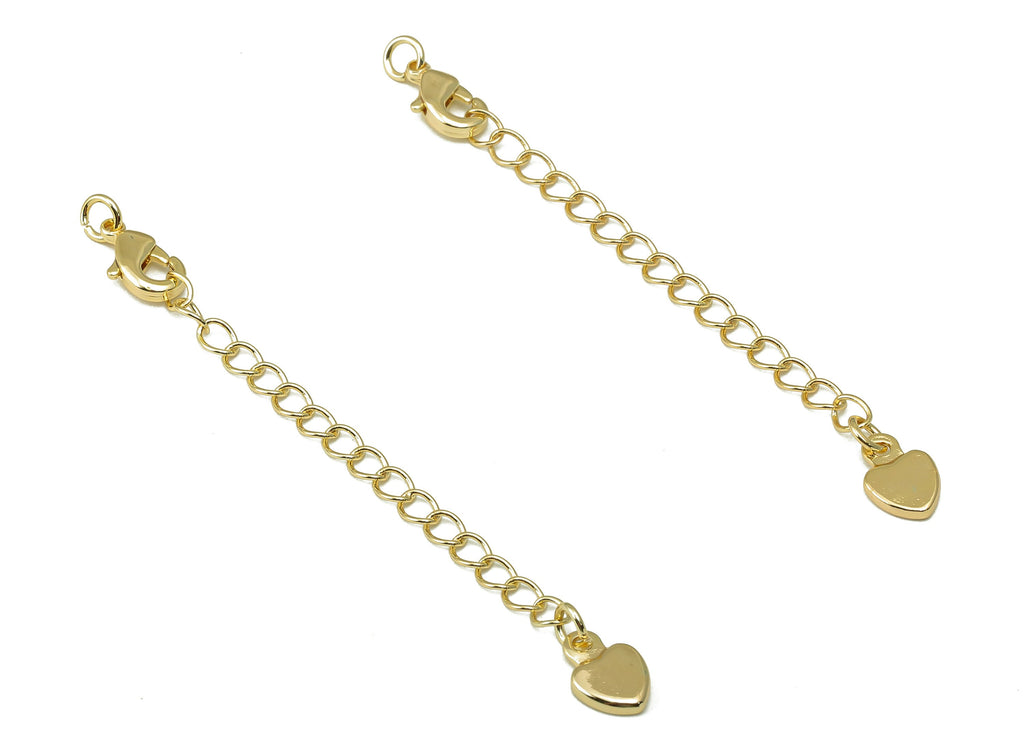 Extender Curb Chain - Extender Safety Clasp - Heart Lobster Clasp - Ex –  DOMEDBAZAAR