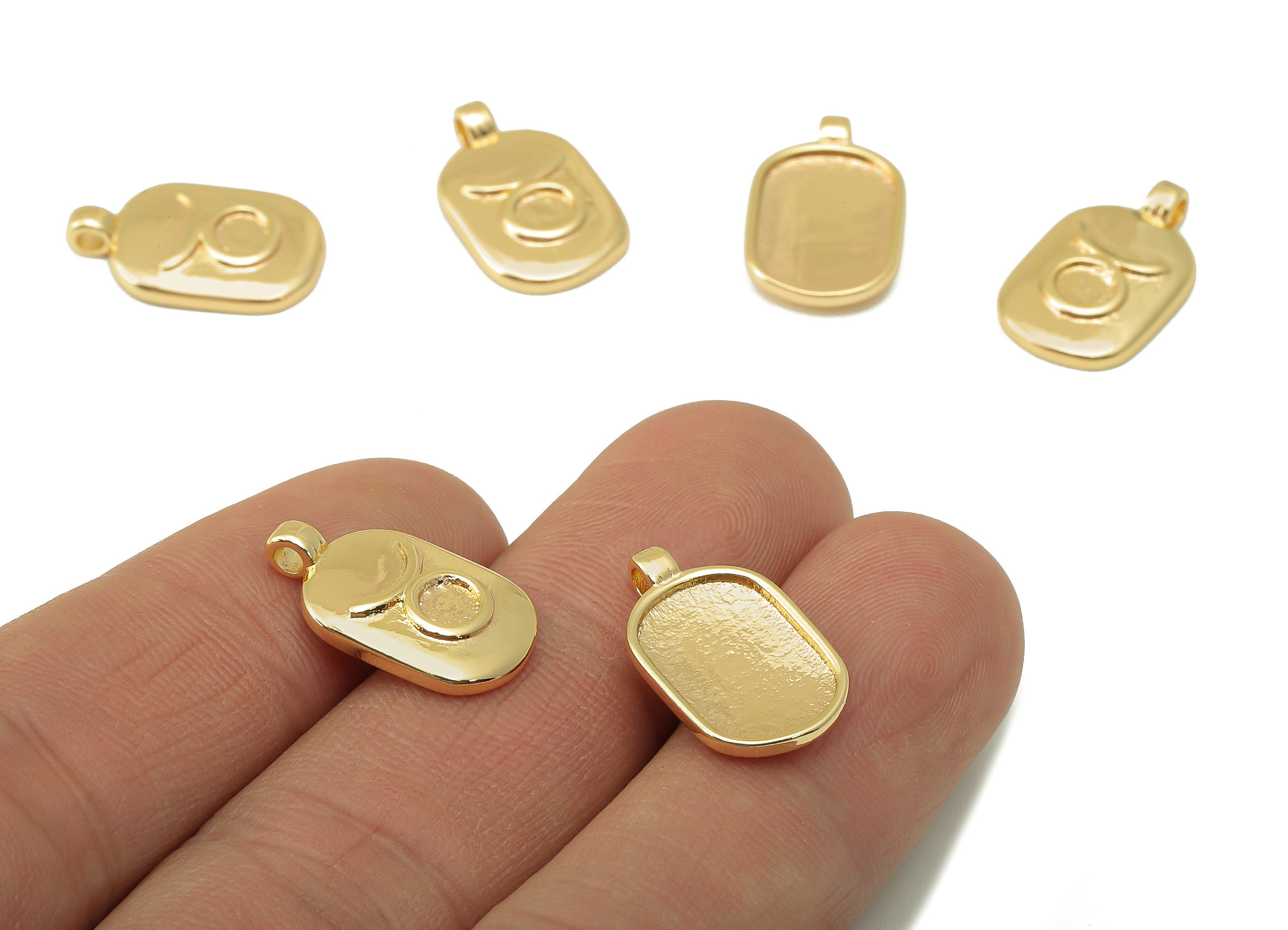 Brass Ellipse Earring Charm - Brass Constellation Earring - Textured Oval Virgo Pendant - For Necklace -Jewelry making-18x11x2.7mm-RGP6669F - DOMEDBAZAAR