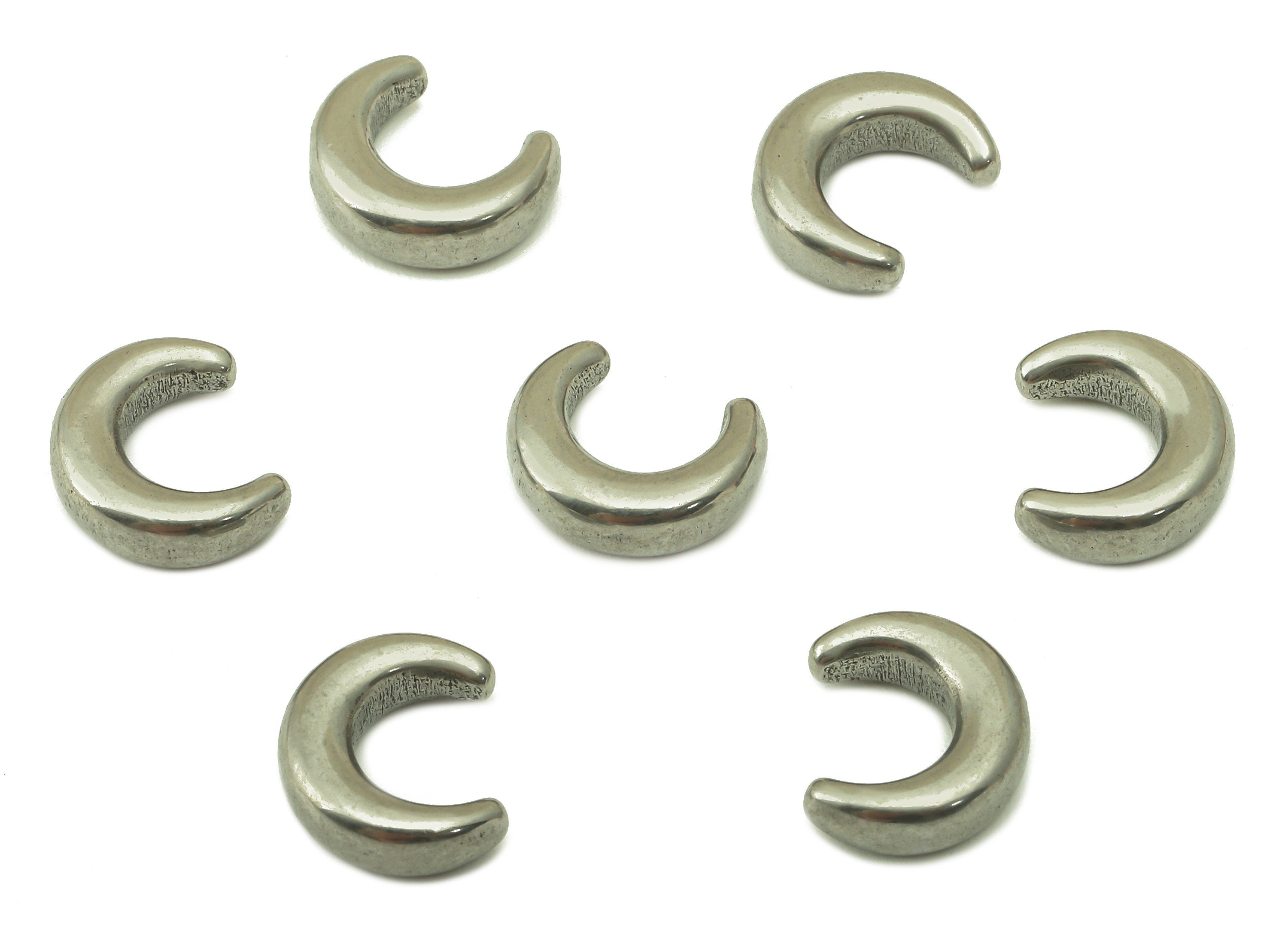 Stainless Steel Crescent Earring Charms - Stainless Steel Moon Charm - Stainless Steel Charm - Jeweler Supplies -10.51 x8.89x3.45mm - SS1431 - DOMEDBAZAAR