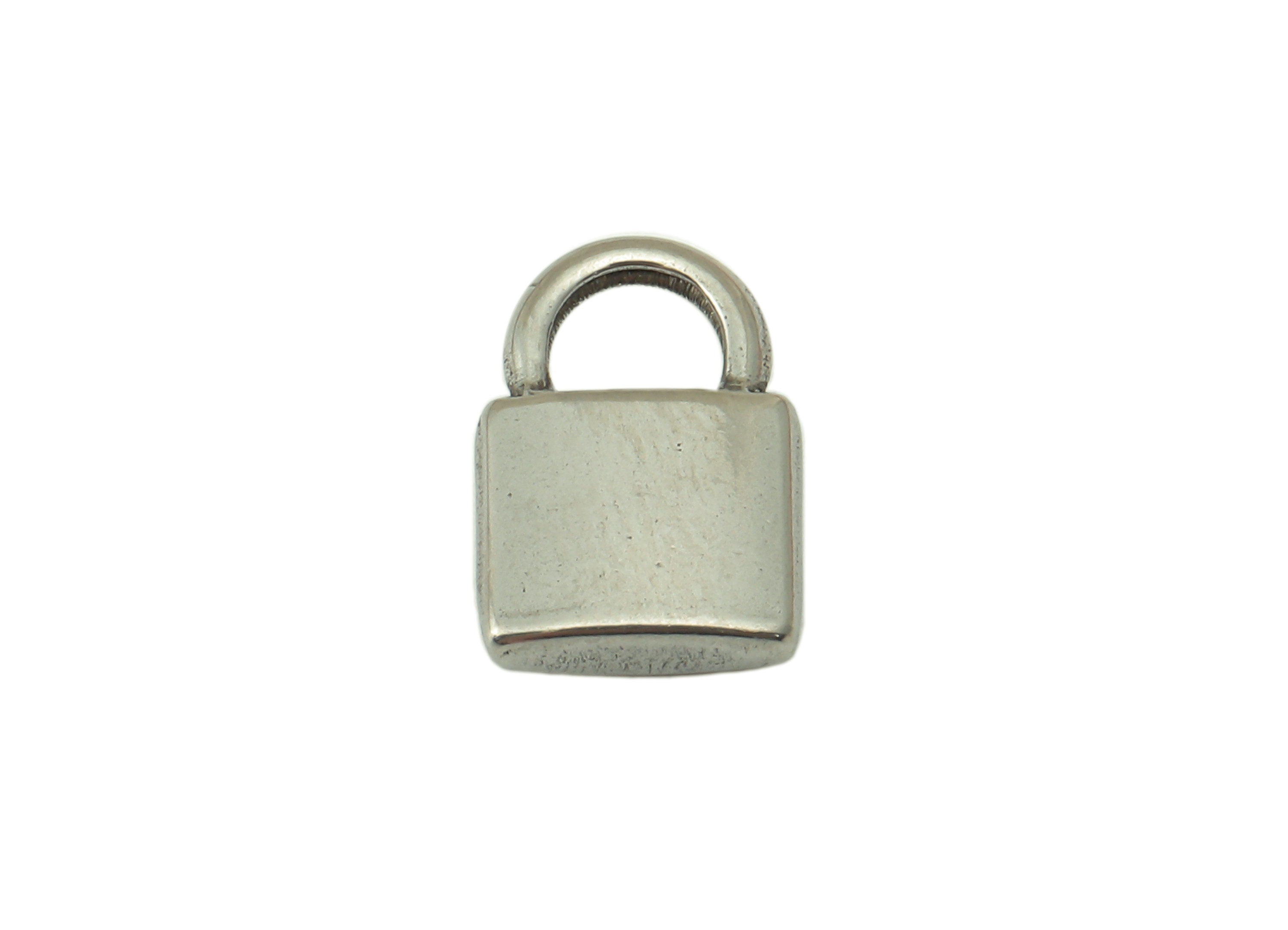 Stainless Steel Lock Earring Charm - Steel Fetter Earring Charm - 304 Stainless Steel - Steel Padlock Charm -12.27x 8.33x 2.57mm - SS1440 - DOMEDBAZAAR