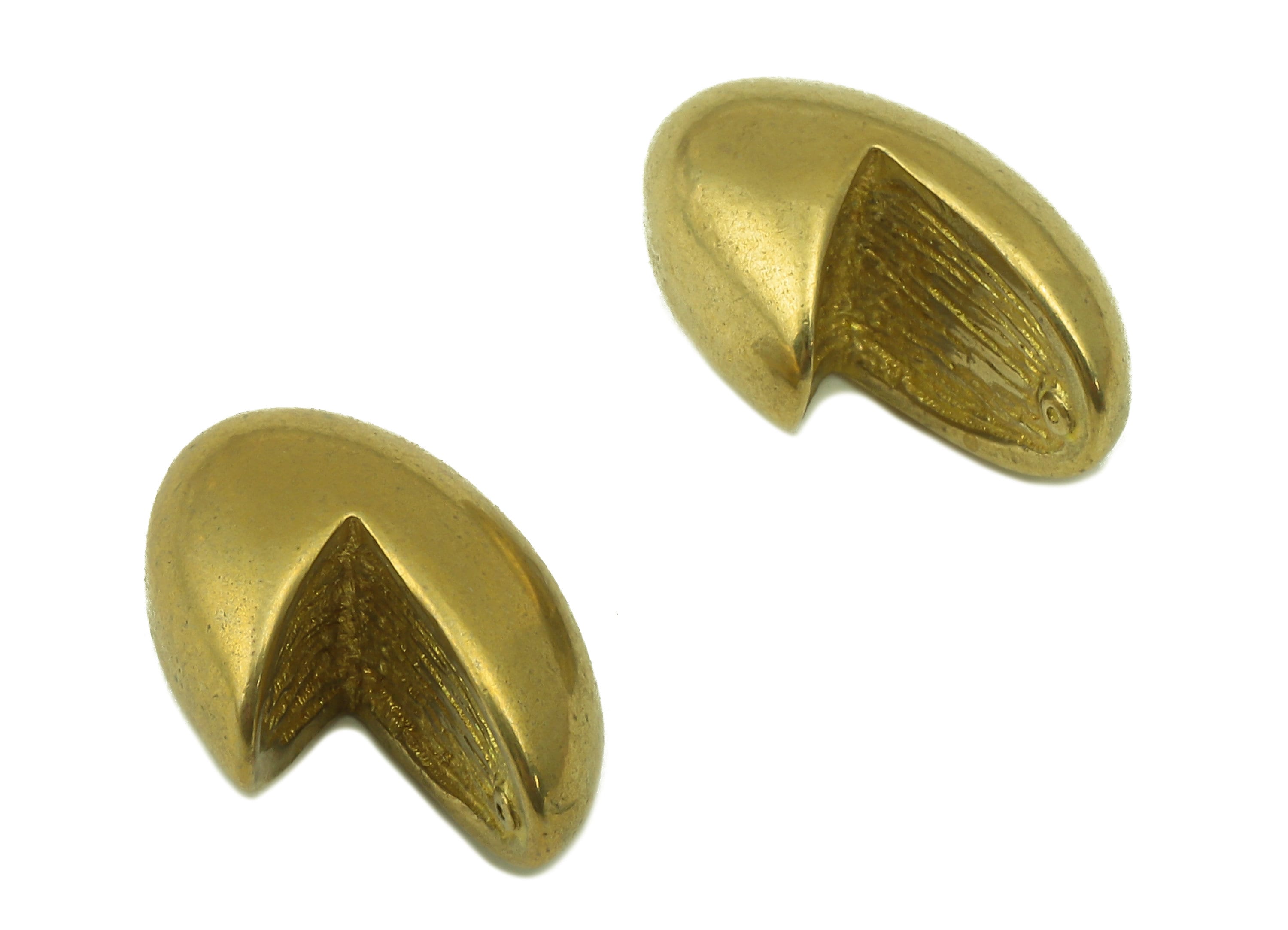 Brass Gold Plated Irregular Earrings - Brass Earring for Pearl - Brass Melting Earring - Jewelry Making - 16.46 x 10.6 x 10.6mm - PP7647 - DOMEDBAZAAR