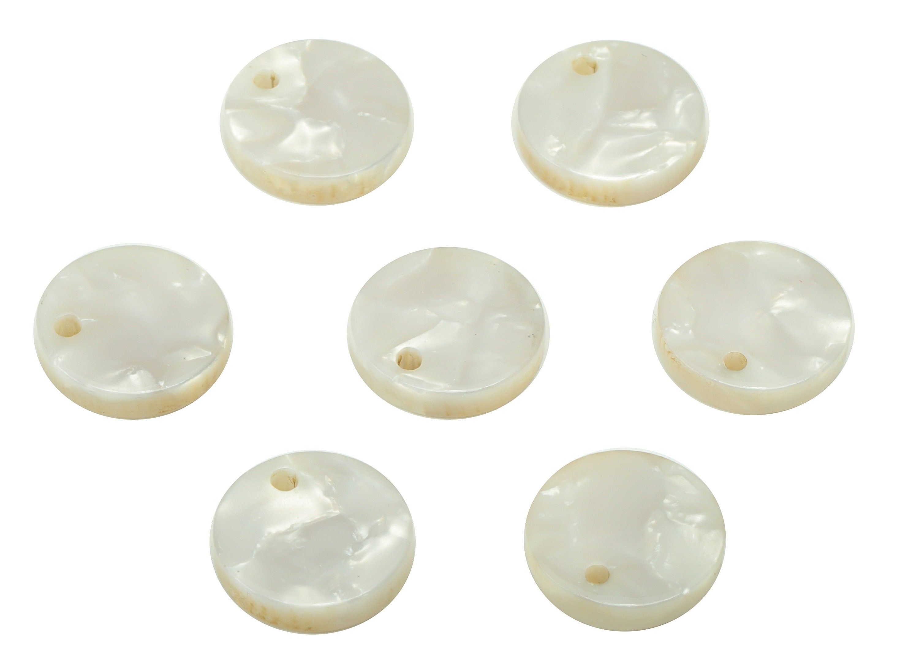 Acetate Acrylic Round Earring Charms - Circle Earring pendant - Jewelry Supplies - Color Code: A12- 11.2 x 11.2x 2.66mm- AC1483-A12 - DOMEDBAZAAR