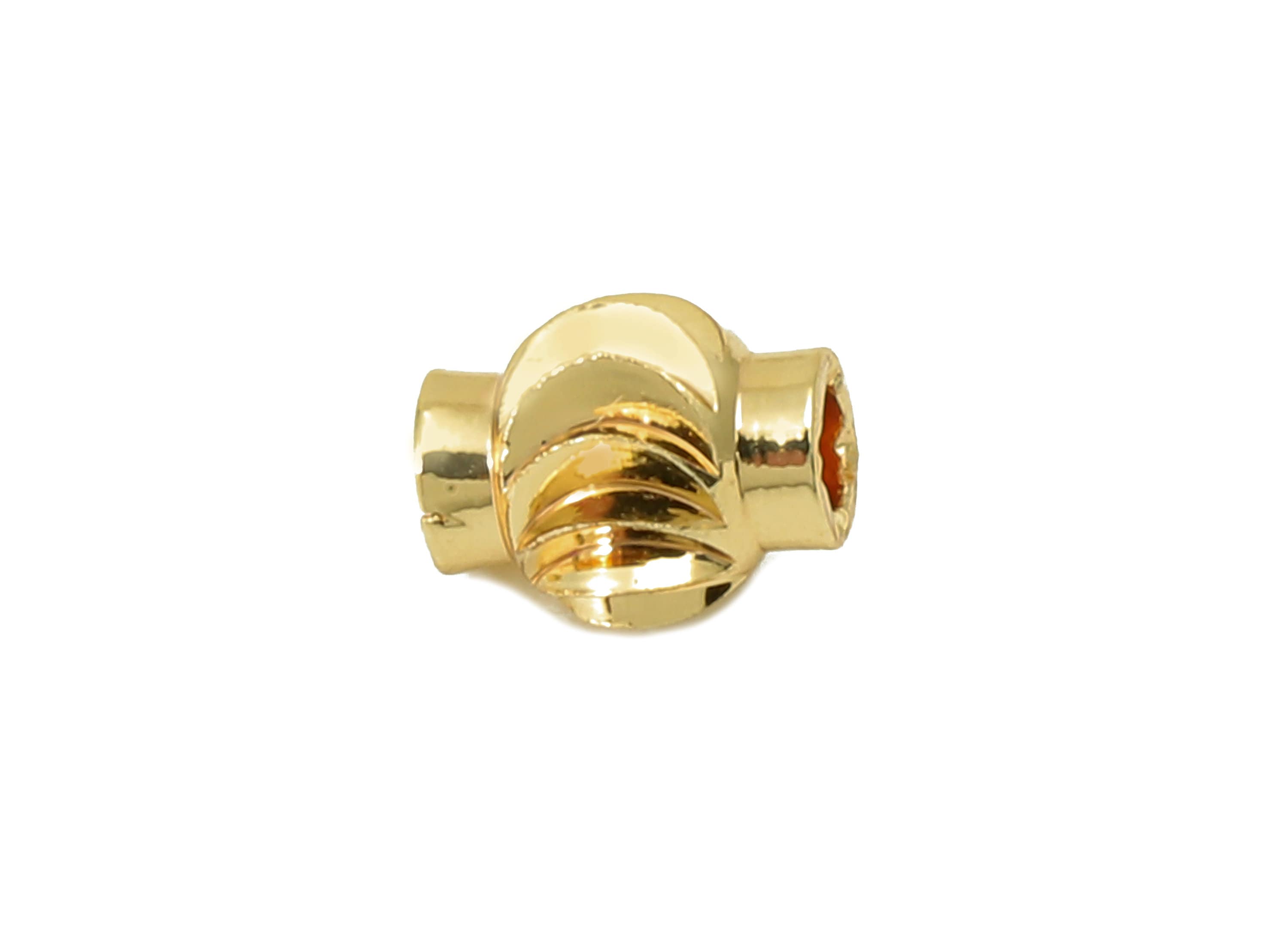 Brass Spacer Beads - Brass Gold Lantern Spacer Beads - Round Mini Spacer Beads - Jewelry Making-- 18K Gold Plated- 4.96x4.96x1.42mm -RGP6047 - DOMEDBAZAAR