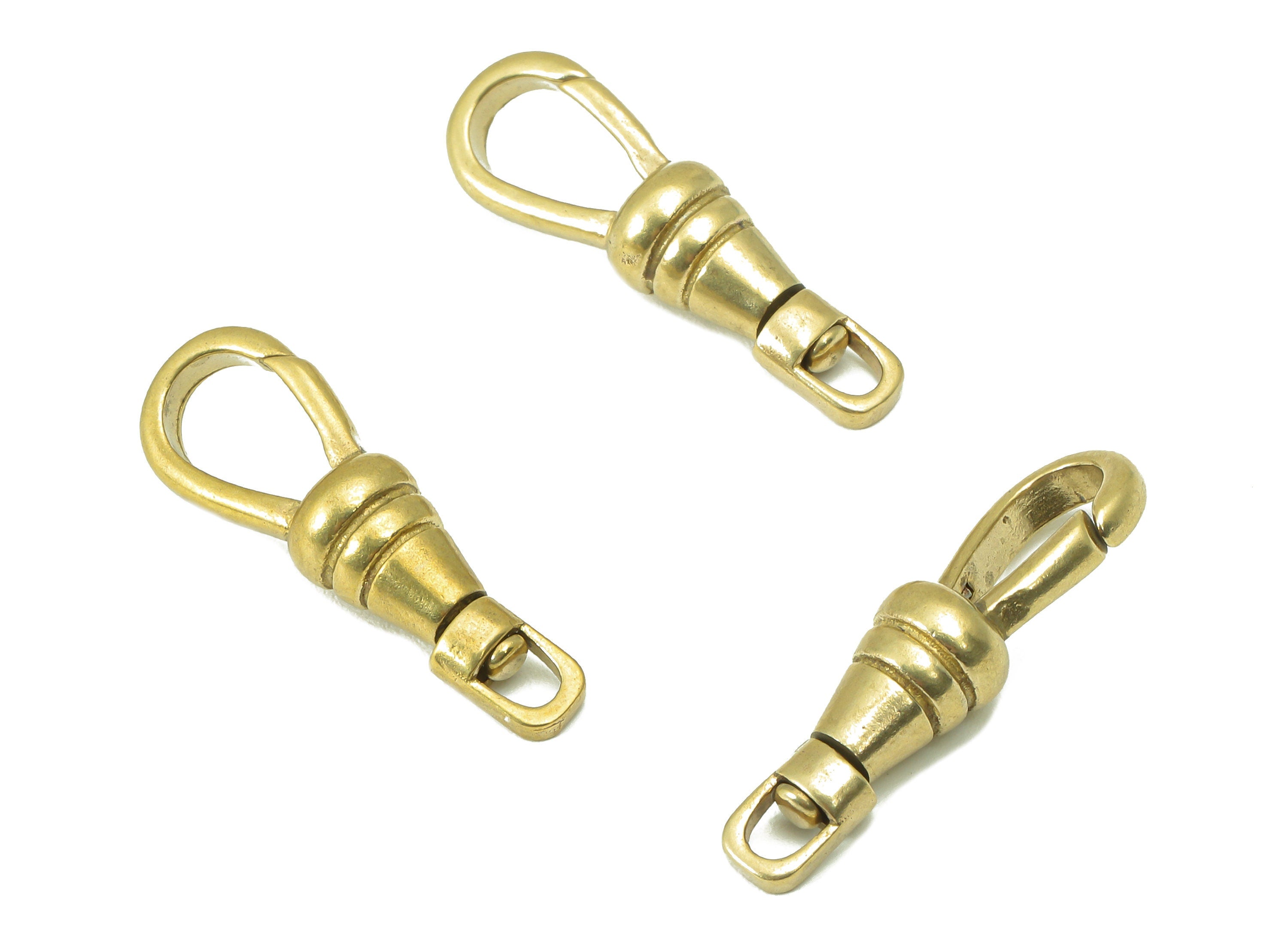 Brass Lobster Claw -Raw Brass Gourd Clasp Charm -Brass Parrot Clasps- For Pendant - For Necklace - 25.71 x 8.28 x 6.23mm - PP8291 - DOMEDBAZAAR