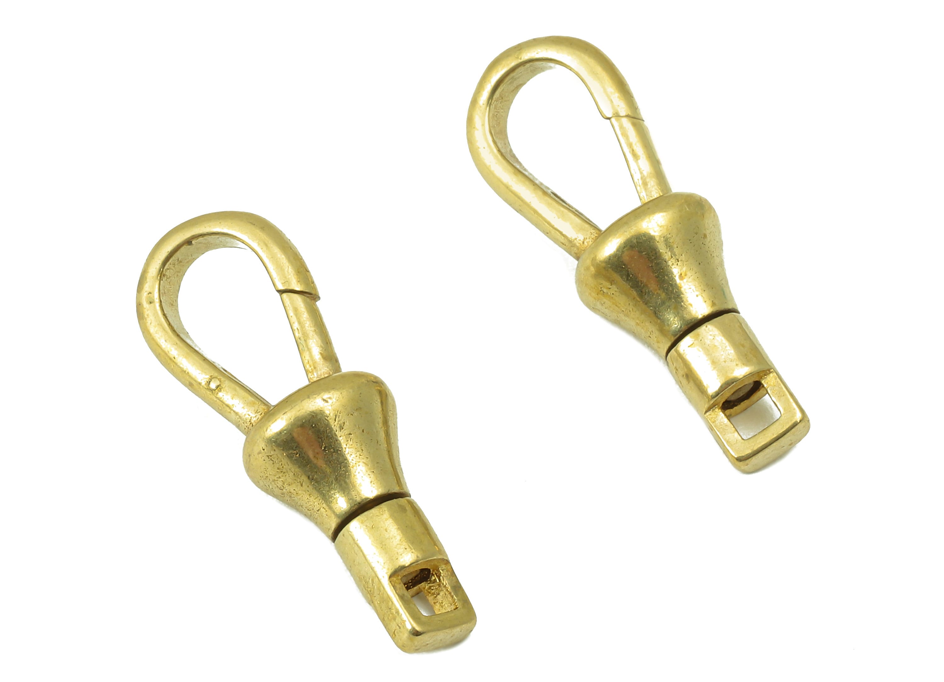Brass Lobster Claw -Raw Brass Gourd Clasp Charm -Brass Parrot Clasps- For Pendant - For Necklace - 23.12 x 7.98x 7.05mm- PP8292 - DOMEDBAZAAR