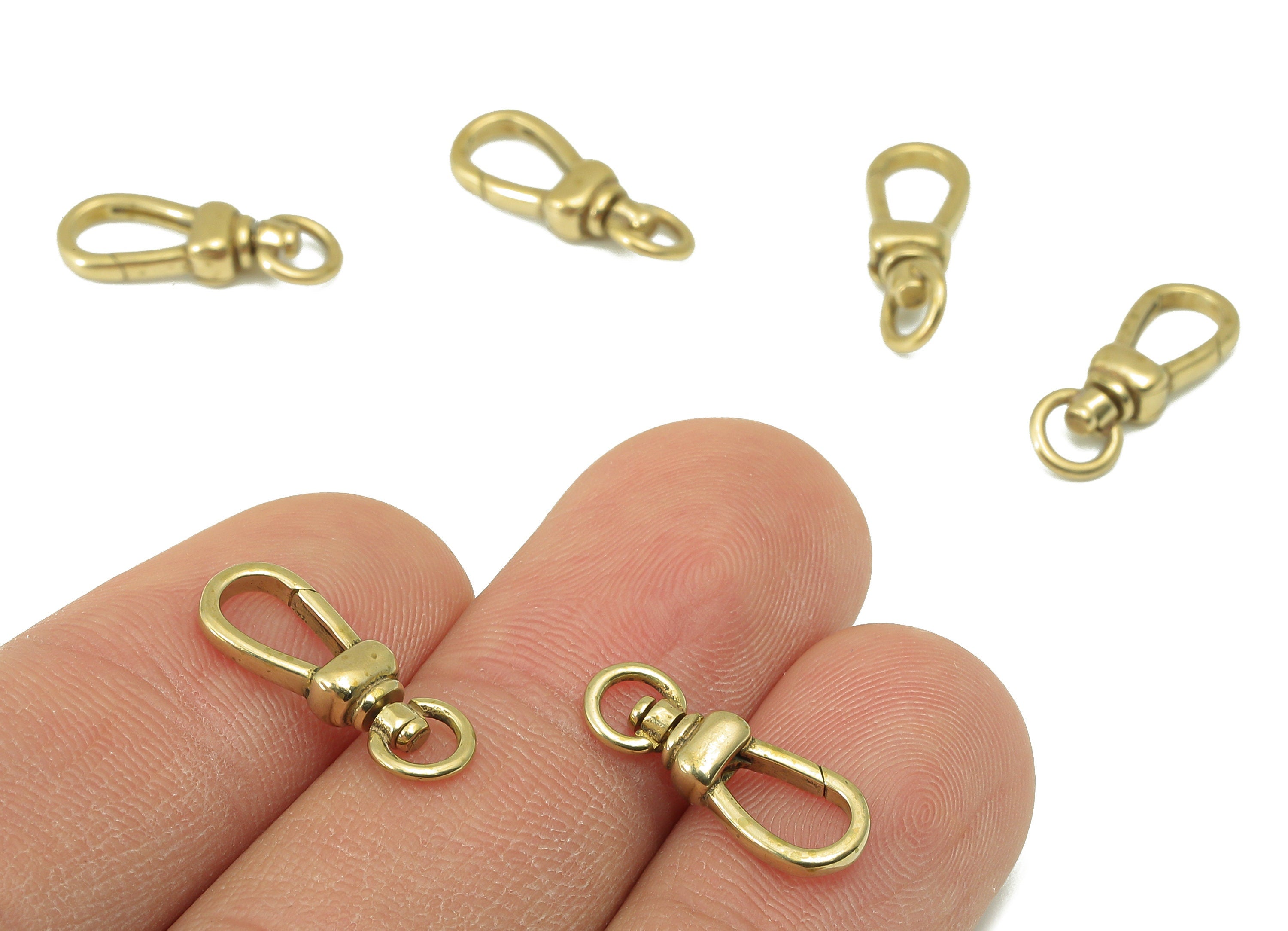Brass Lobster Claw Clasps - Raw Brass Parrot Clasp -Jewelry Supplies - For Bracelet - For Necklace - 16.75 x 7.13 x 3.87mm- PP8294 - DOMEDBAZAAR