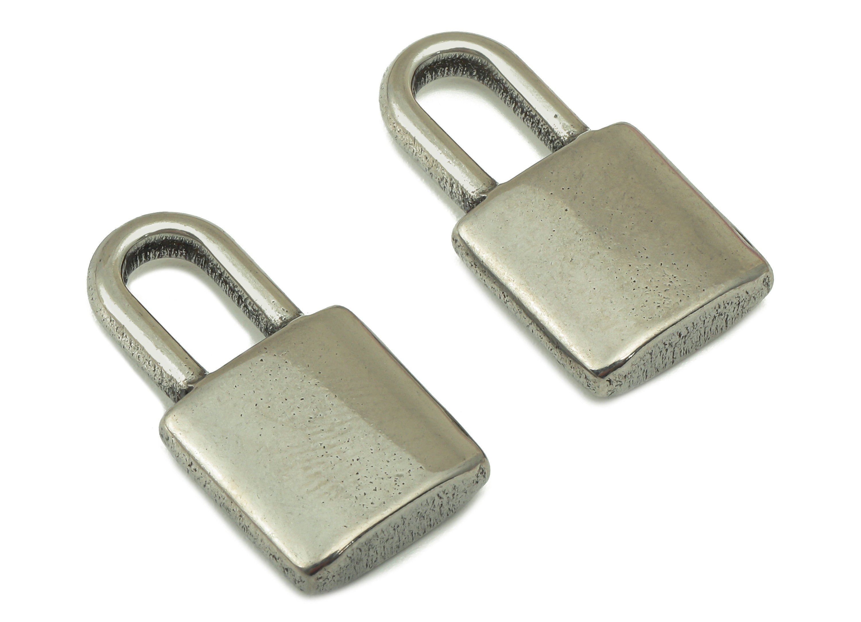 Stainless Steel Lock Earring Charm - Steel Fetter Earring Charm -304 Stainless Steel - Steel Padlock Charm -26.1 x 13.76 x 4.62mm - SS1437 - DOMEDBAZAAR