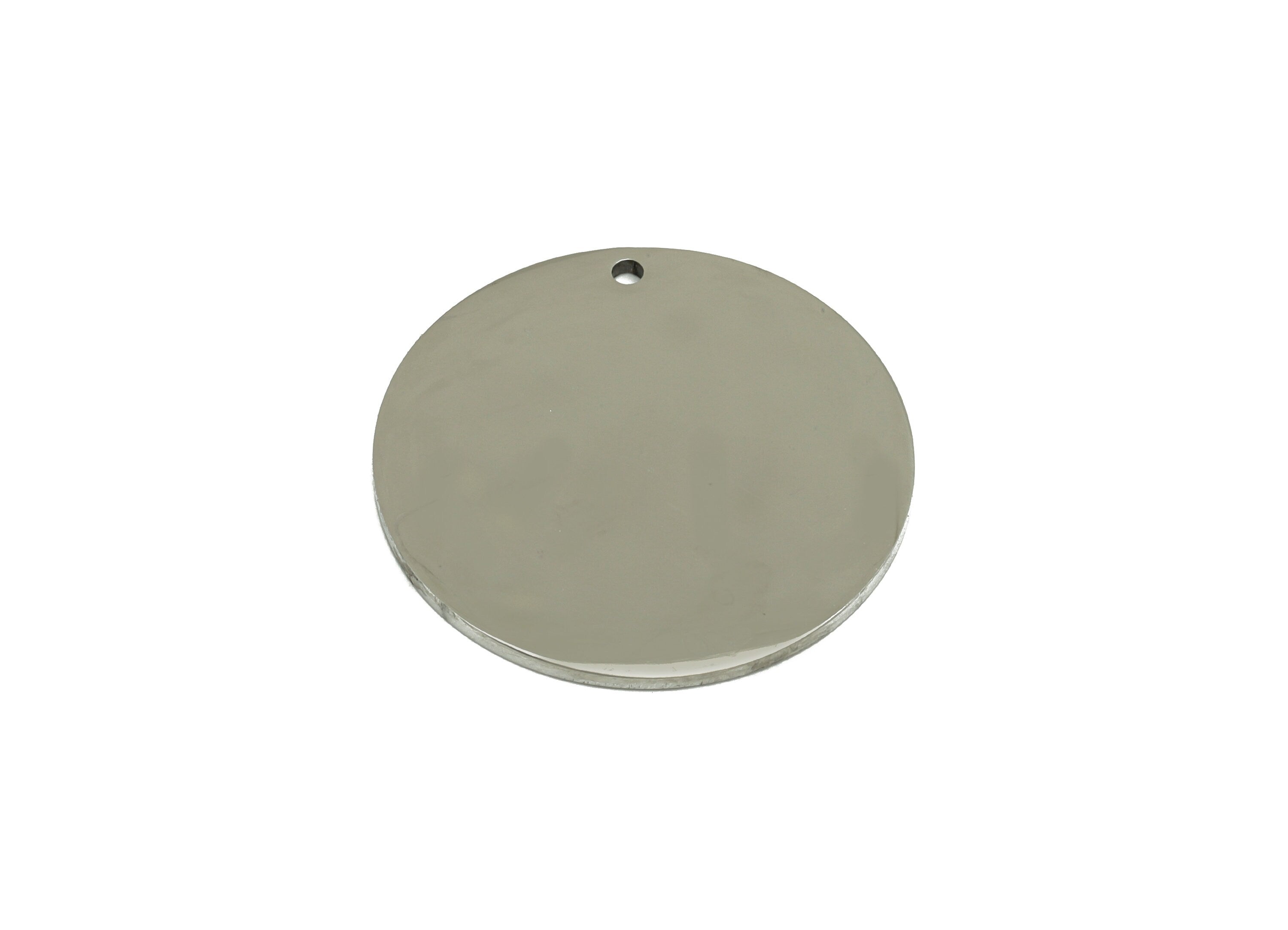Stainless Steel Round Earring Charm - Steel Circle Pendant - 201 Stainless Steel - Stamping Blank -For Necklace -25x 25x 1.15mm - SS1418-25 - DOMEDBAZAAR
