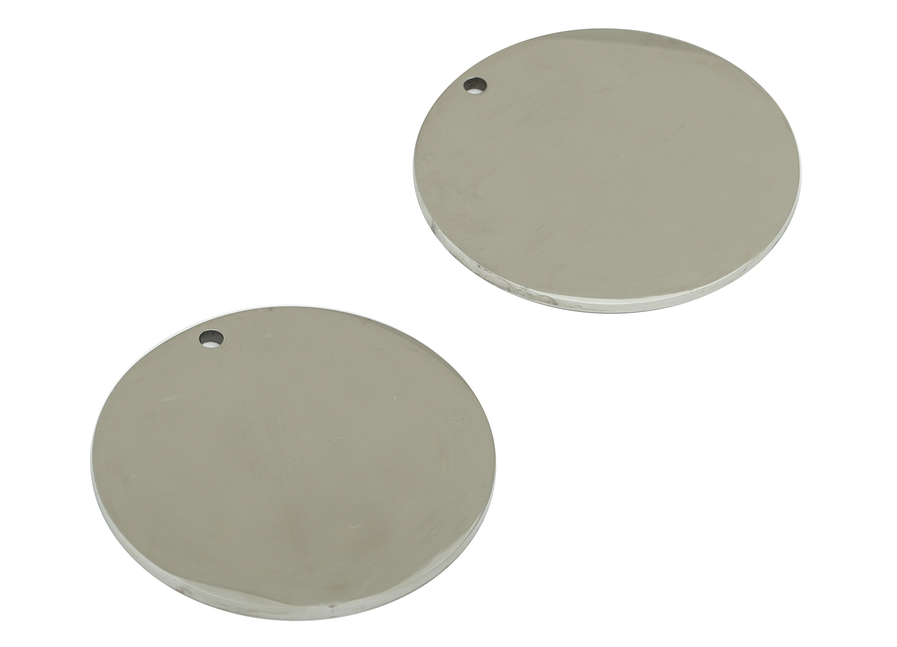 Stainless Steel Round Earring Charm - Steel Circle Pendant - 201 Stainless Steel - Stamping Blank -For Necklace -25x 25x 1.15mm - SS1418-25 - DOMEDBAZAAR