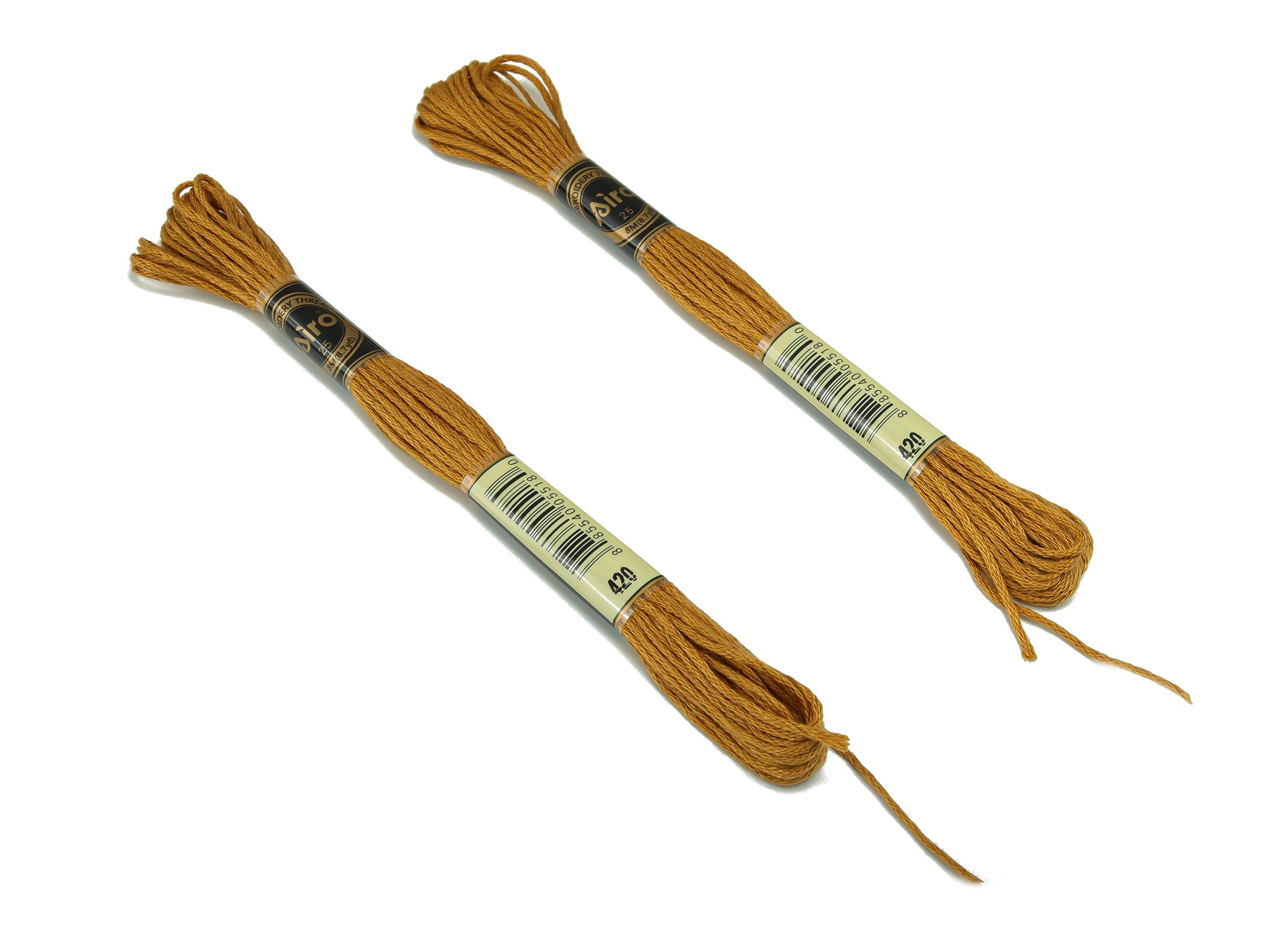 Embroidery Floss - 12 Skeins of 8 meters- Embroidery Thread - Cross Stitch Floss - Embroidery Accessoires - HM1055-420 - DOMEDBAZAAR