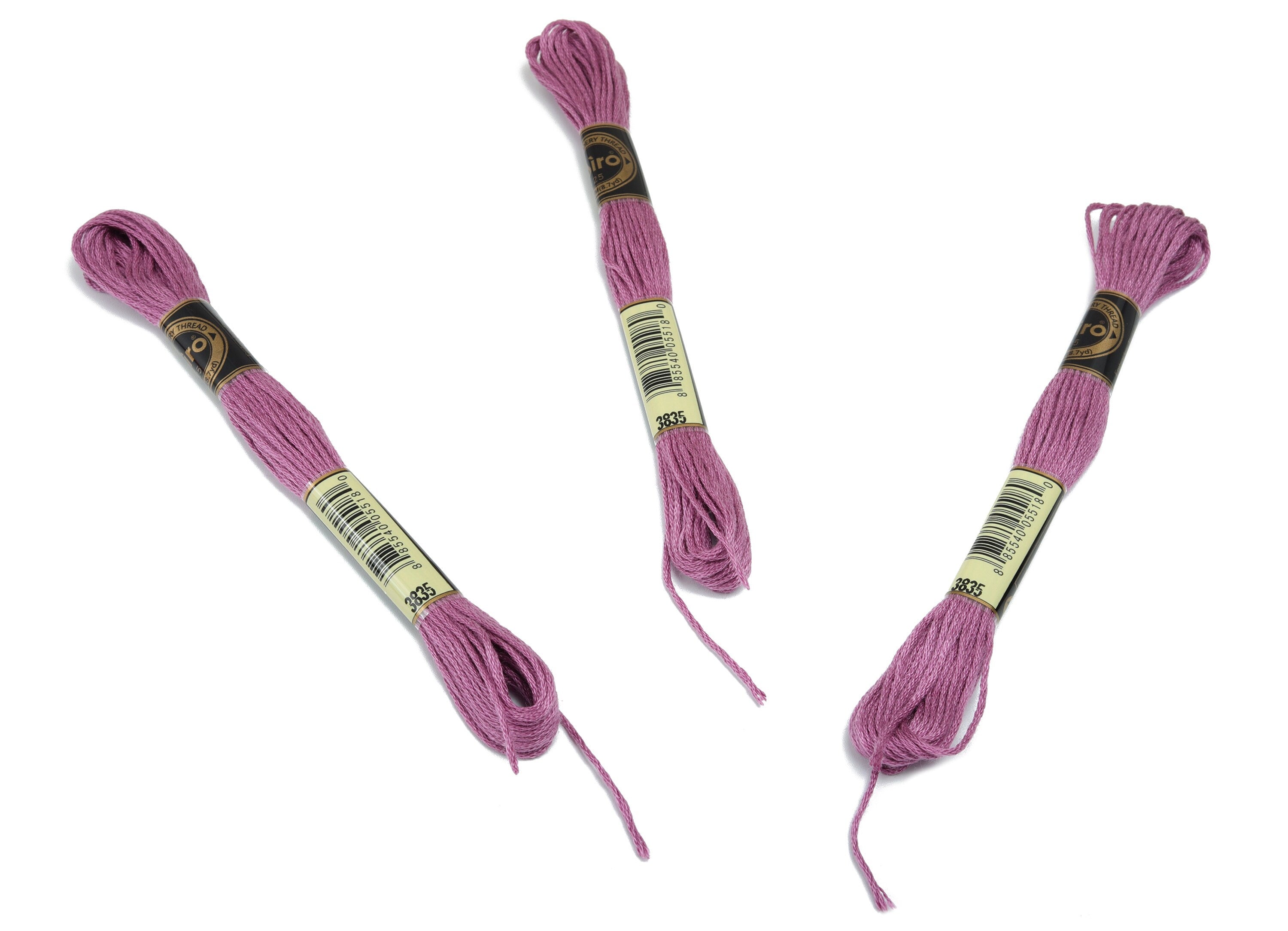 Embroidery Floss - 12 Skeins of 8 meters - Embroidery Thread - Cross Stitch Floss - Embroidery Accessories - HM1055-3835 - DOMEDBAZAAR