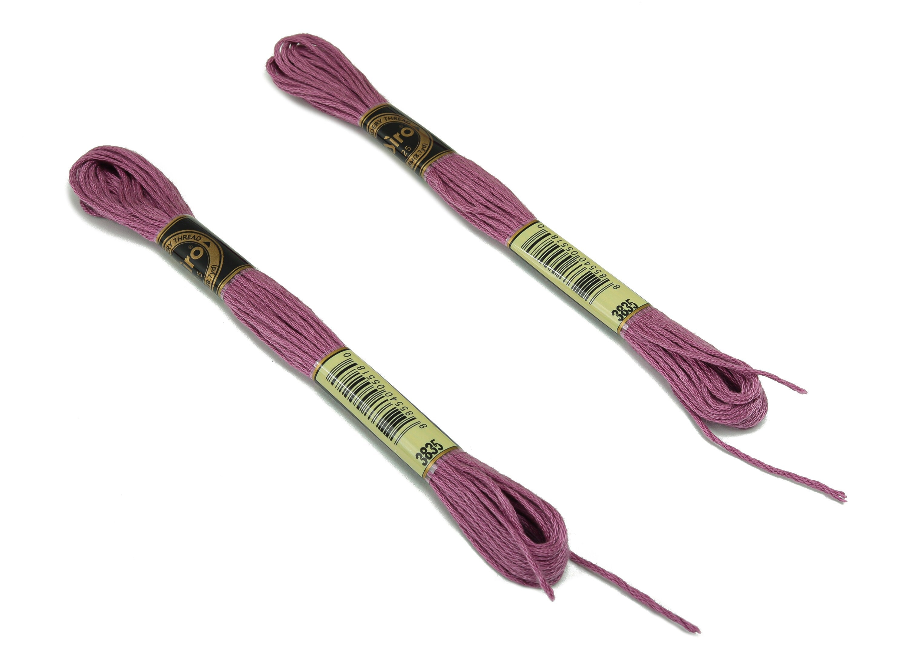 Embroidery Floss - 12 Skeins of 8 meters - Embroidery Thread - Cross Stitch Floss - Embroidery Accessories - HM1055-3835 - DOMEDBAZAAR