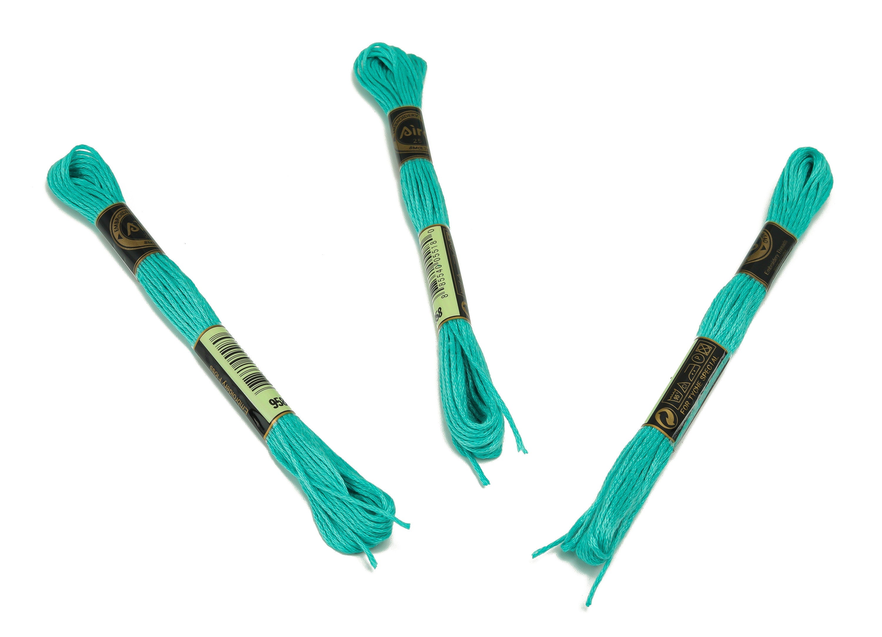 Embroidery Floss - 12 Skeins of 8 meters - Embroidery Thread - Cross Stitch Floss - Embroidery Accessories - HM1055-958 - DOMEDBAZAAR