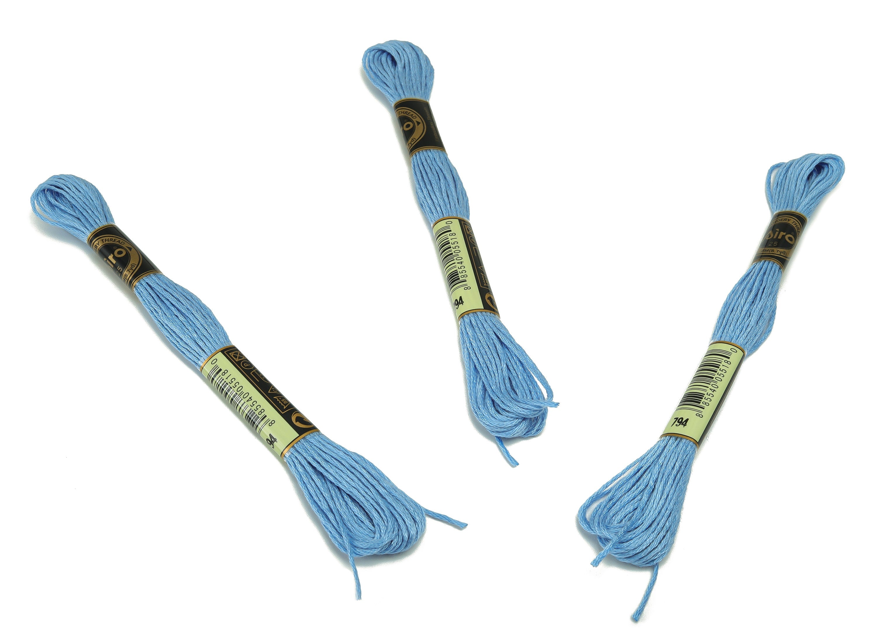 Embroidery Floss - 12 Skeins of 8 meters - Embroidery Thread - Cross Stitch Floss - Embroidery Accessories - HM1055-794 - DOMEDBAZAAR