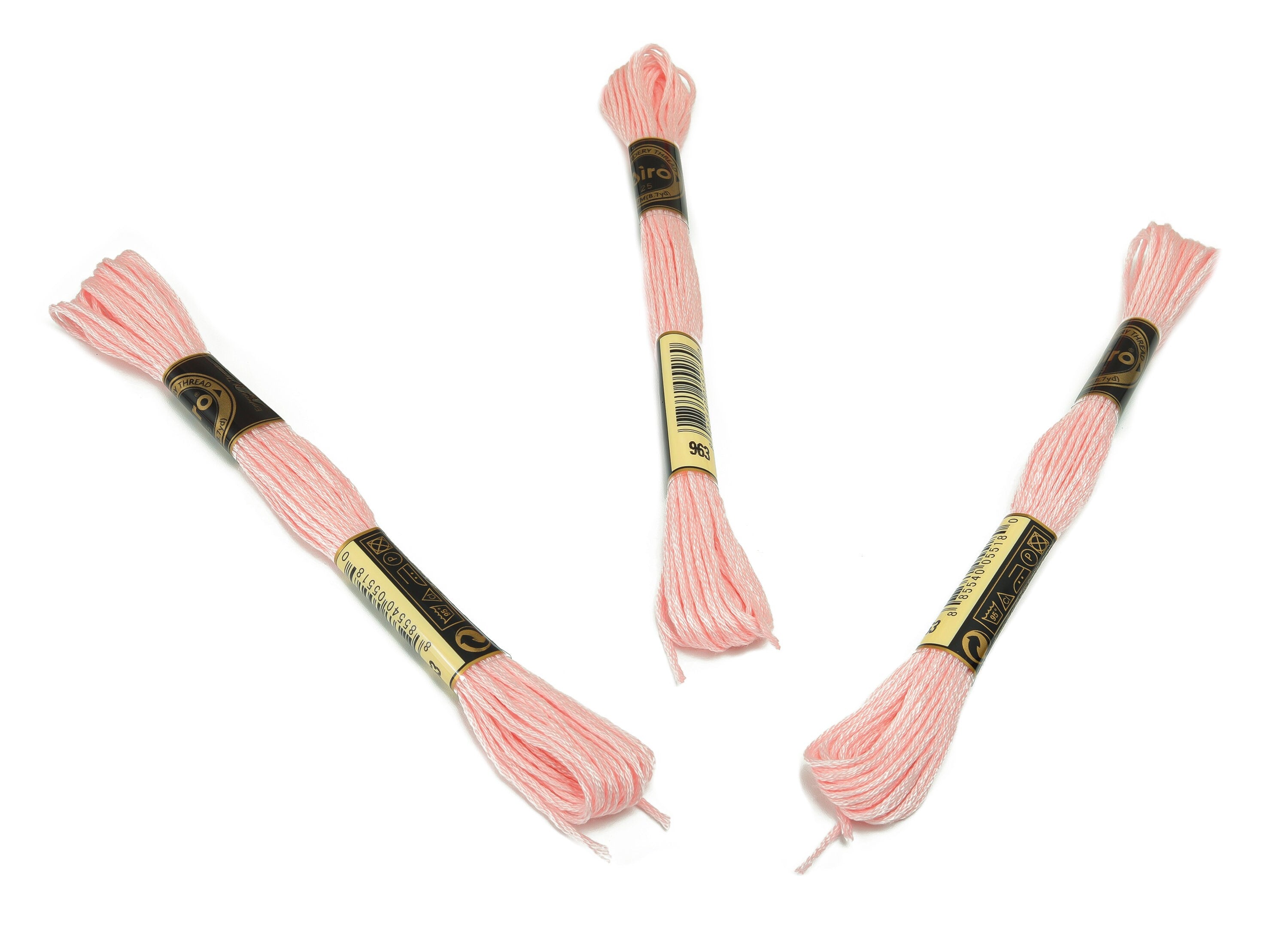 Embroidery Floss - 12 Skeins of 8 meters - Embroidery Thread - Cross Stitch Floss - Embroidery Accessories - HM1055-963 - DOMEDBAZAAR
