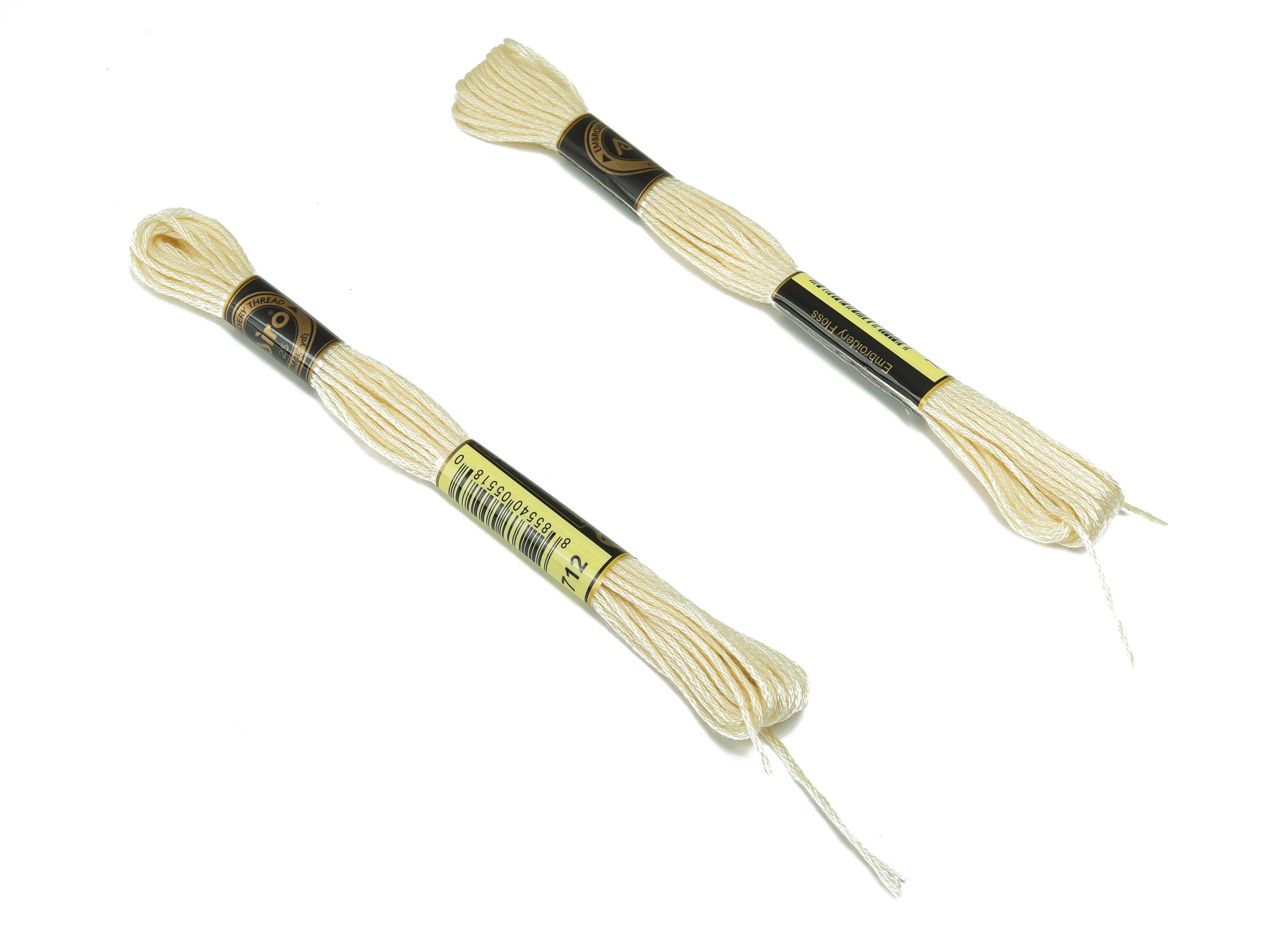 Embroidery Floss - 12 Skeins of 8 meters - Embroidery Thread - Cross Stitch Floss - Embroidery Accessories - HM1055-712 - DOMEDBAZAAR
