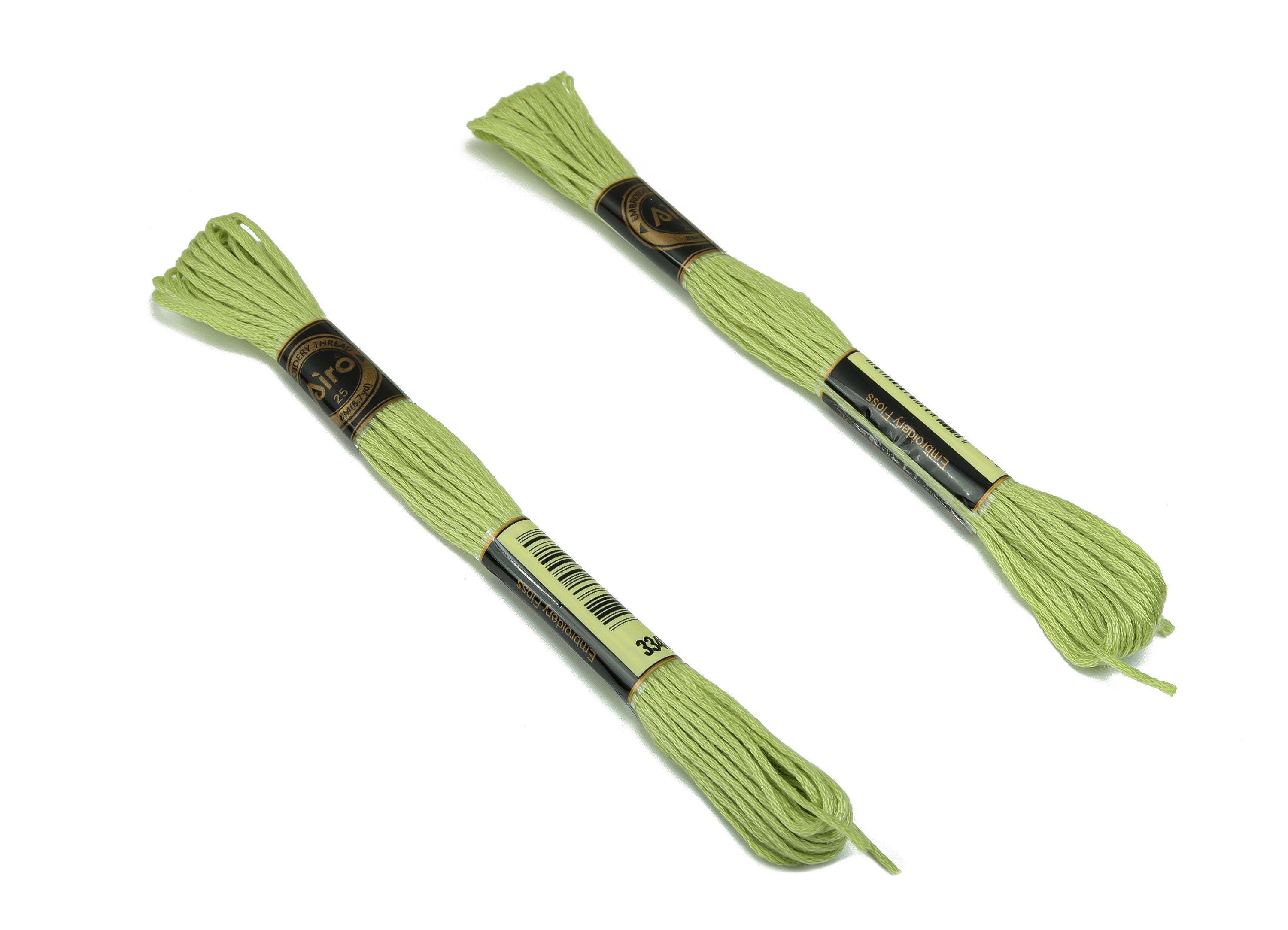 Embroidery Floss - 12 Skeins of 8 meters - Embroidery Thread - Cross Stitch Floss - Embroidery Accessories - HM1055-3348 - DOMEDBAZAAR