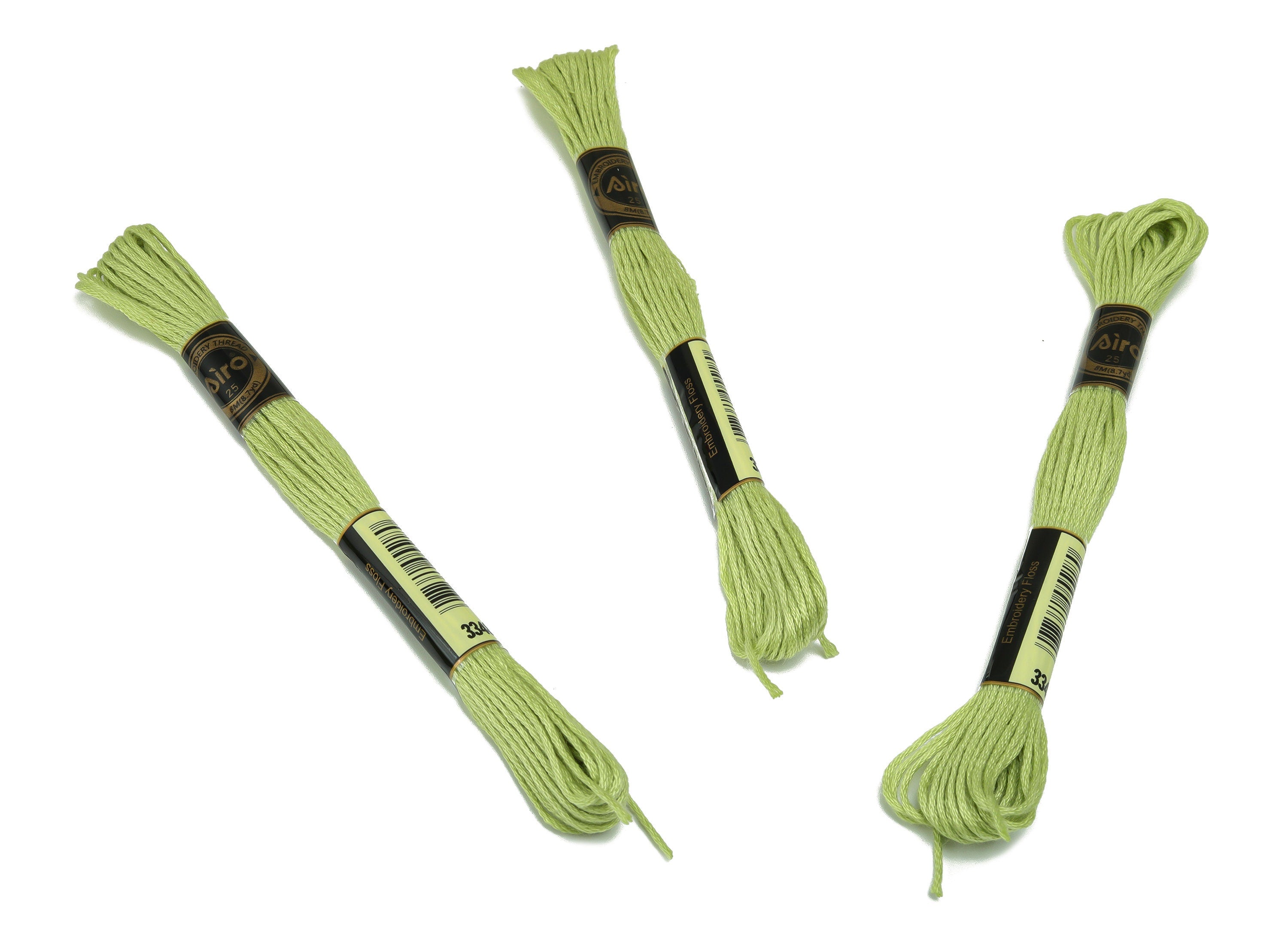 Embroidery Floss - 12 Skeins of 8 meters - Embroidery Thread - Cross Stitch Floss - Embroidery Accessories - HM1055-3348 - DOMEDBAZAAR