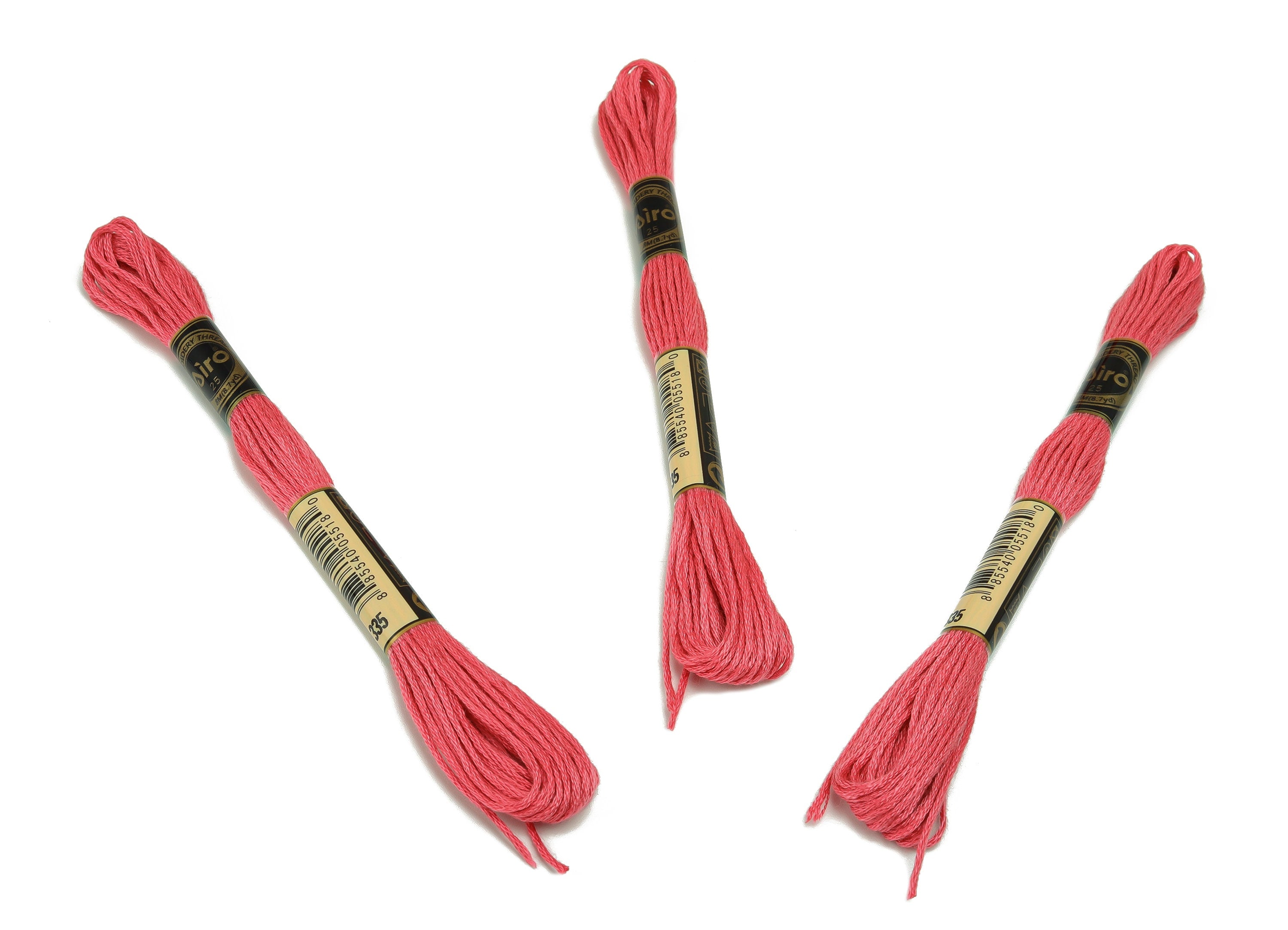Embroidery Floss - 12 Skeins of 8 meters - Embroidery Thread - Cross Stitch Floss - Embroidery Accessories - HM1055-335 - DOMEDBAZAAR