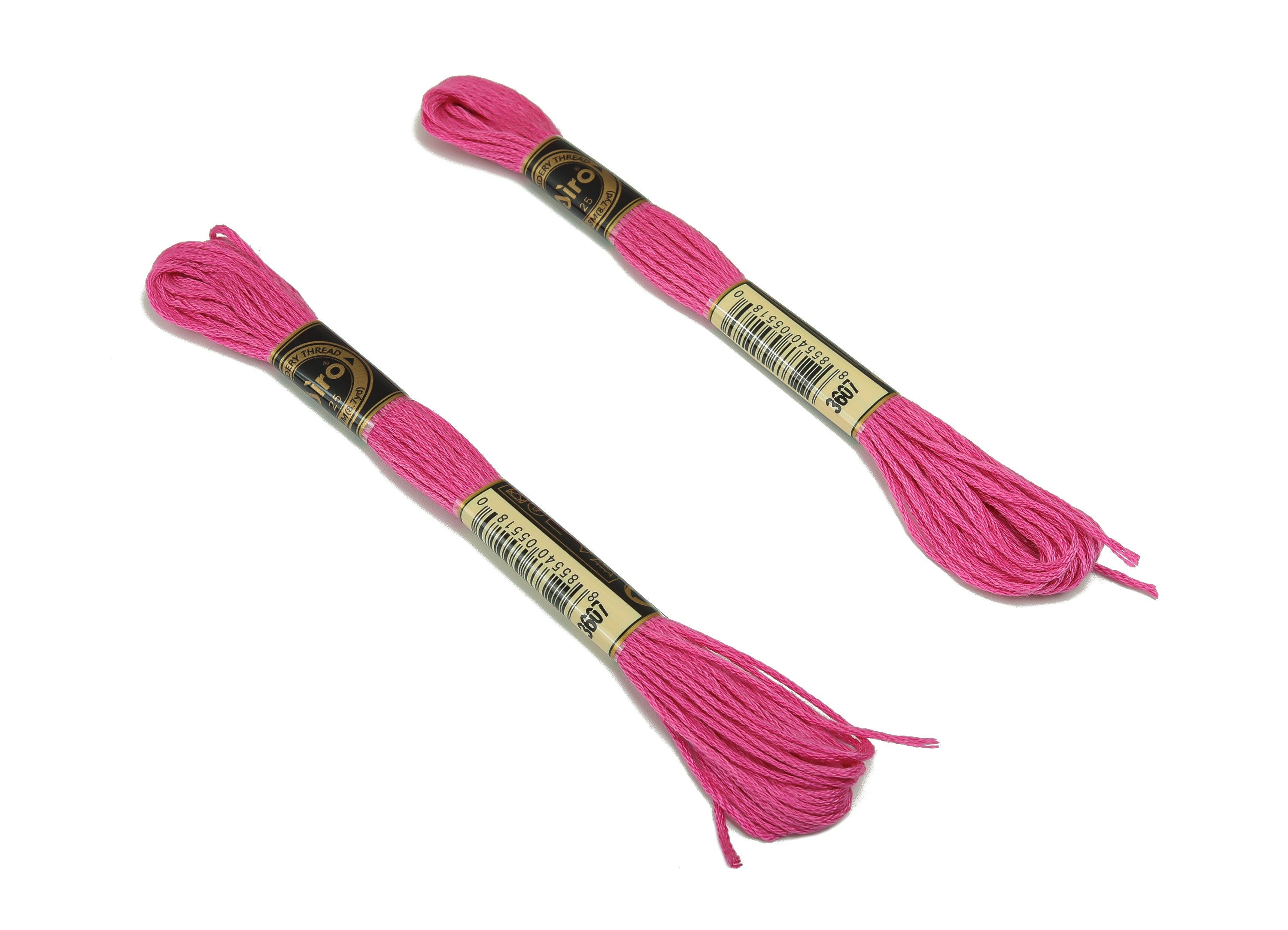 Embroidery Floss - 12 Skeins of 8 meters - Embroidery Thread - Cross Stitch Floss - Embroidery Accessories - HM1055-3607 - DOMEDBAZAAR