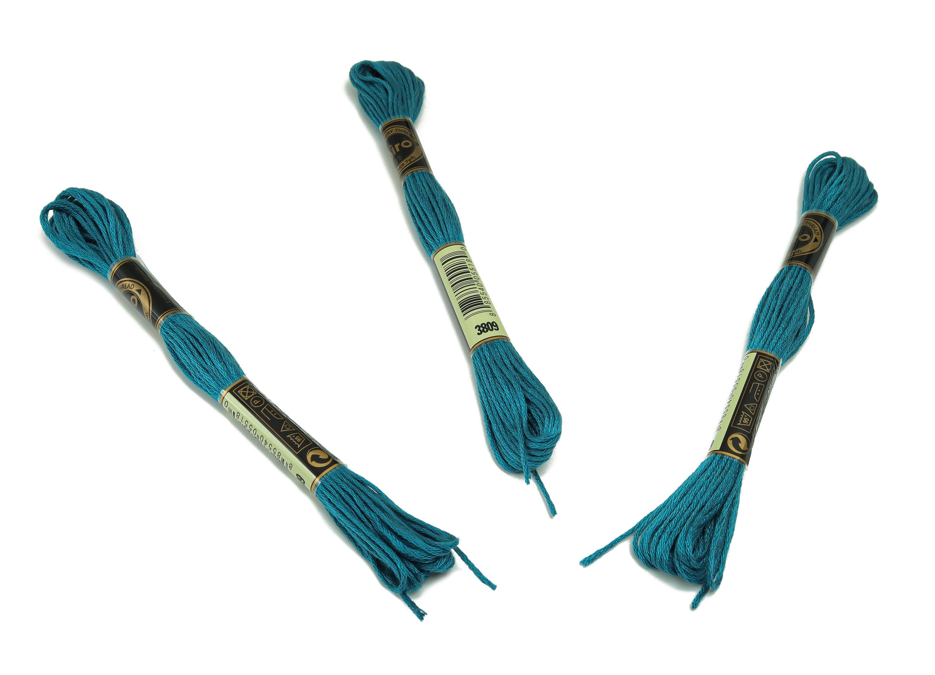 Embroidery Floss - 12 Skeins of 8 meters - Embroidery Thread - Cross Stitch Floss - Embroidery Accessories - HM1055-3809 - DOMEDBAZAAR
