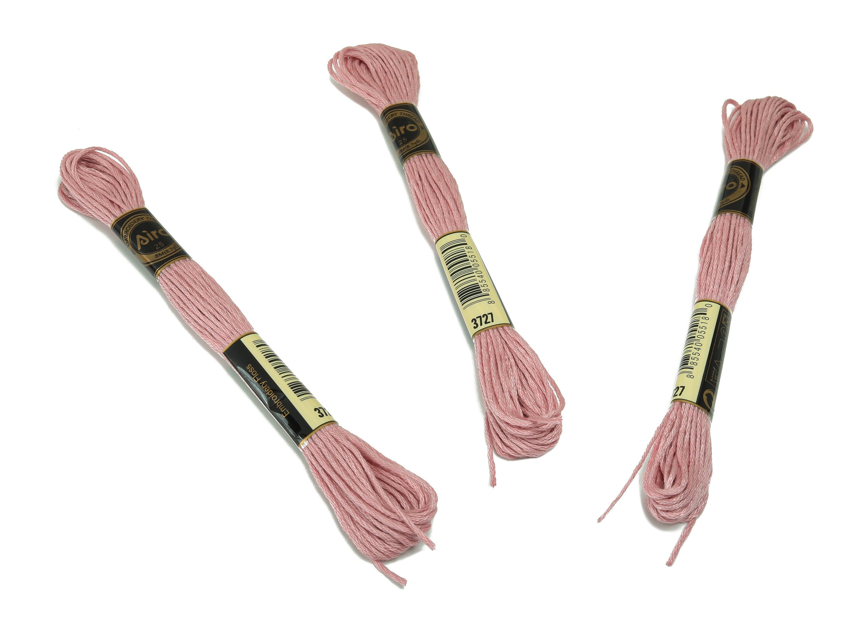 Embroidery Floss - 12 Skeins of 8 meters - Embroidery Thread - Cross Stitch Floss - Embroidery Accessories - HM1055-3727 - DOMEDBAZAAR