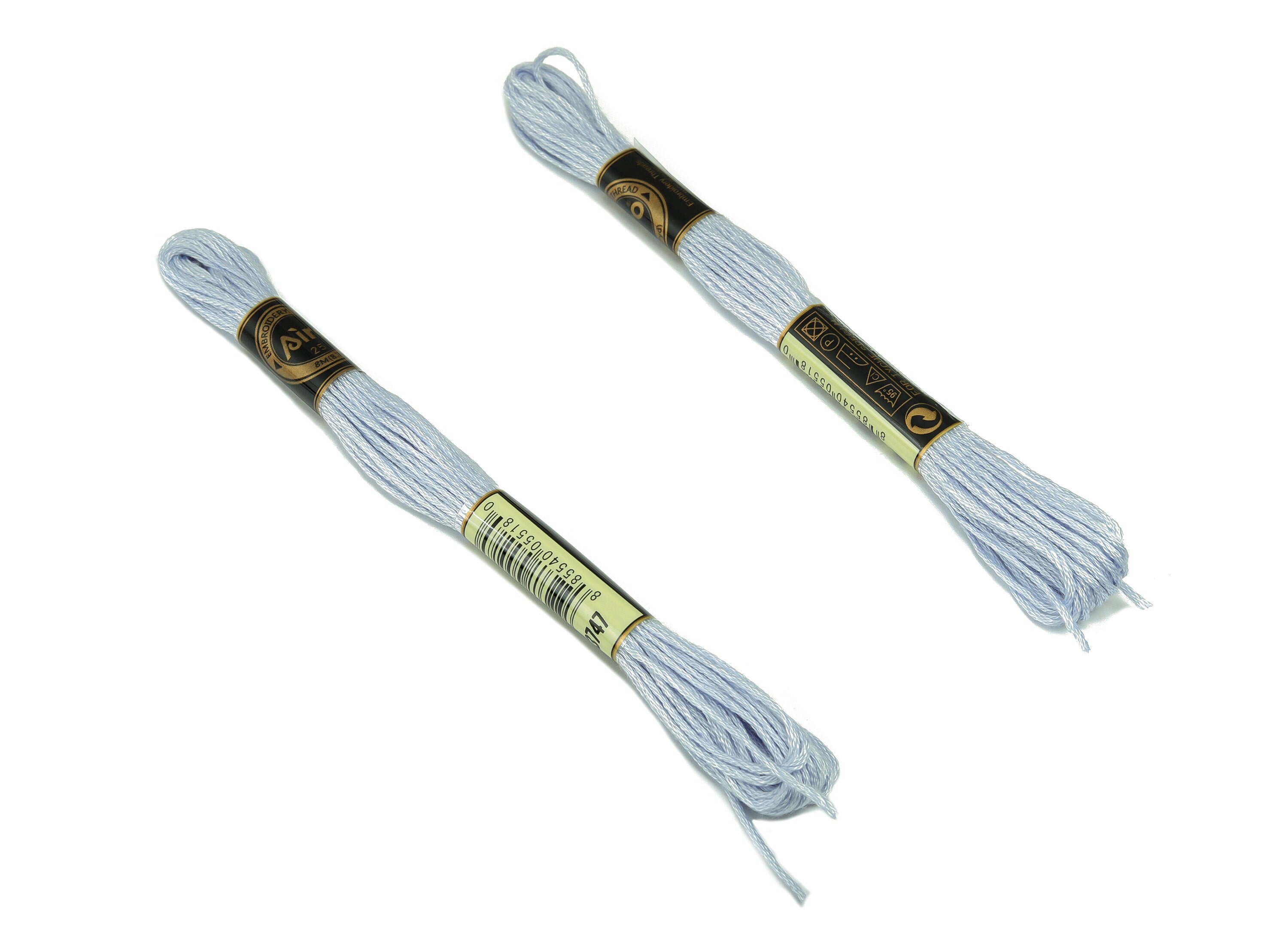 Embroidery Floss - 12 Skeins of 8 meters - Embroidery Thread - Cross Stitch Floss - Embroidery Accessories - HM1055-3747 - DOMEDBAZAAR