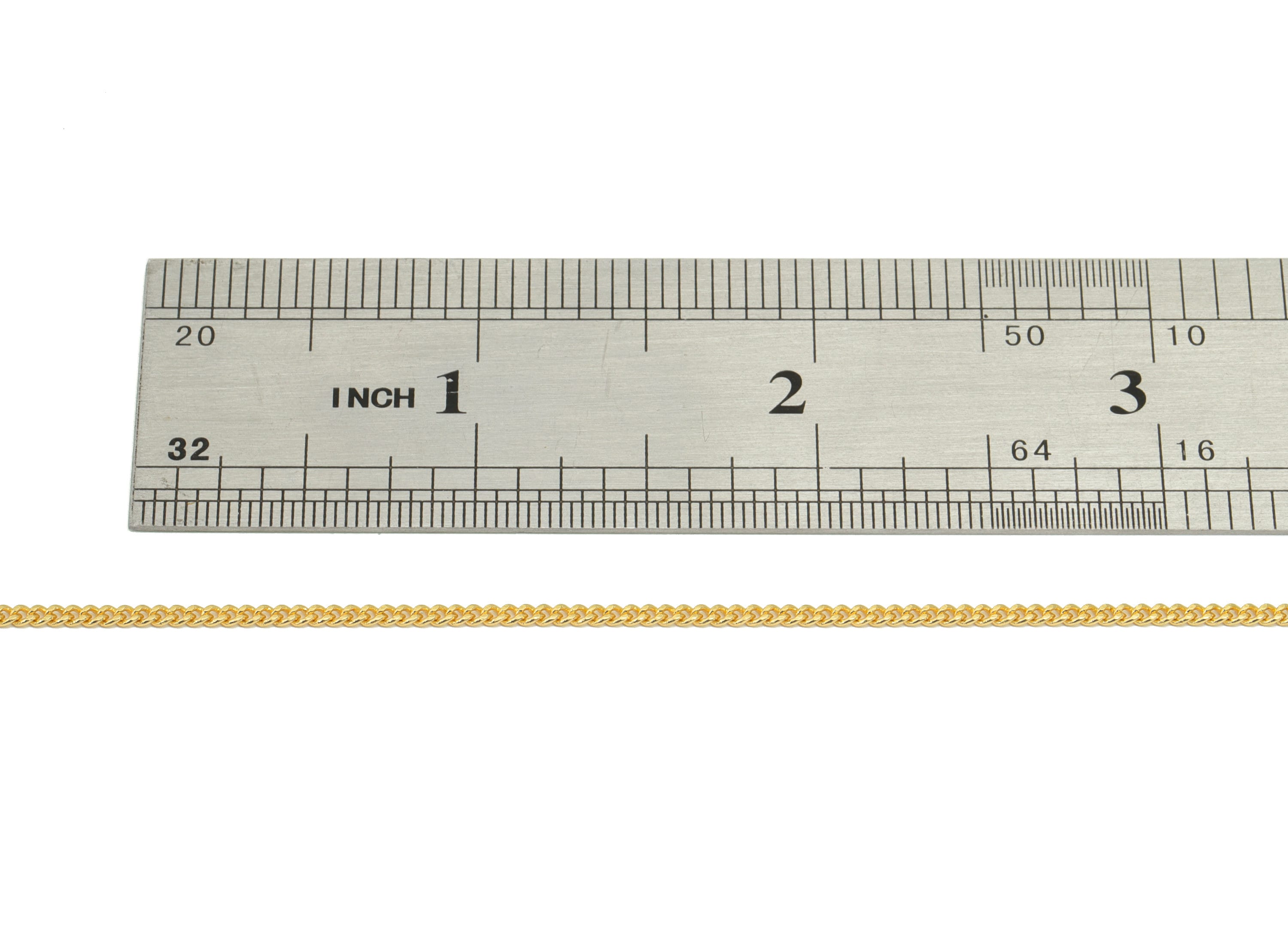 Brass Cable Chain - Mini Curb Chain - Gold Curb Chain - Brass Chain - 18K Real Gold Plated Brass - 2.2x1.64x0.92mm - RGP6688 - DOMEDBAZAAR