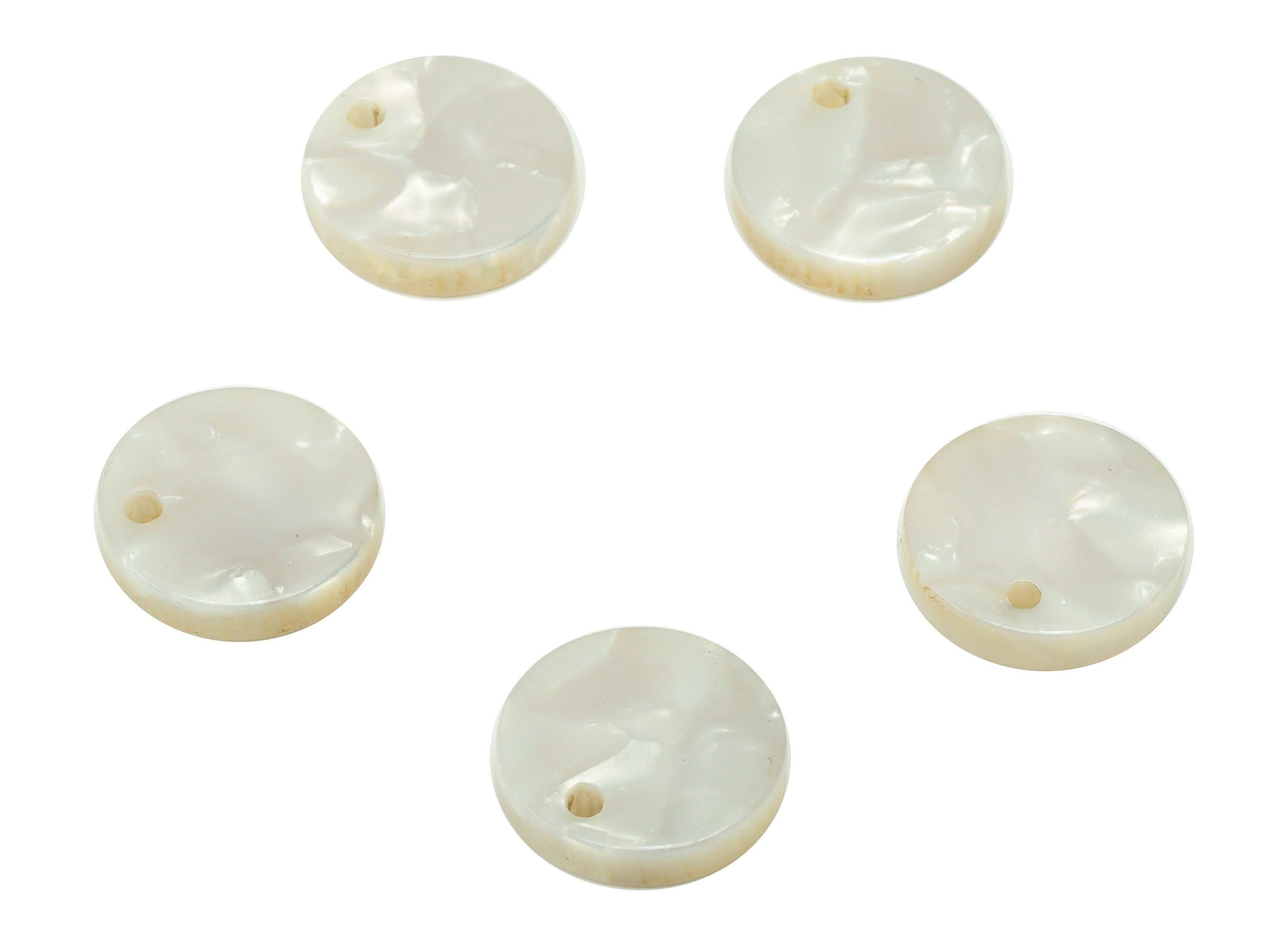 Acetate Acrylic Round Earring Charms - Circle Earring pendant - Jewelry Supplies - Color Code: A12- 11.2 x 11.2x 2.66mm- AC1483-A12 - DOMEDBAZAAR