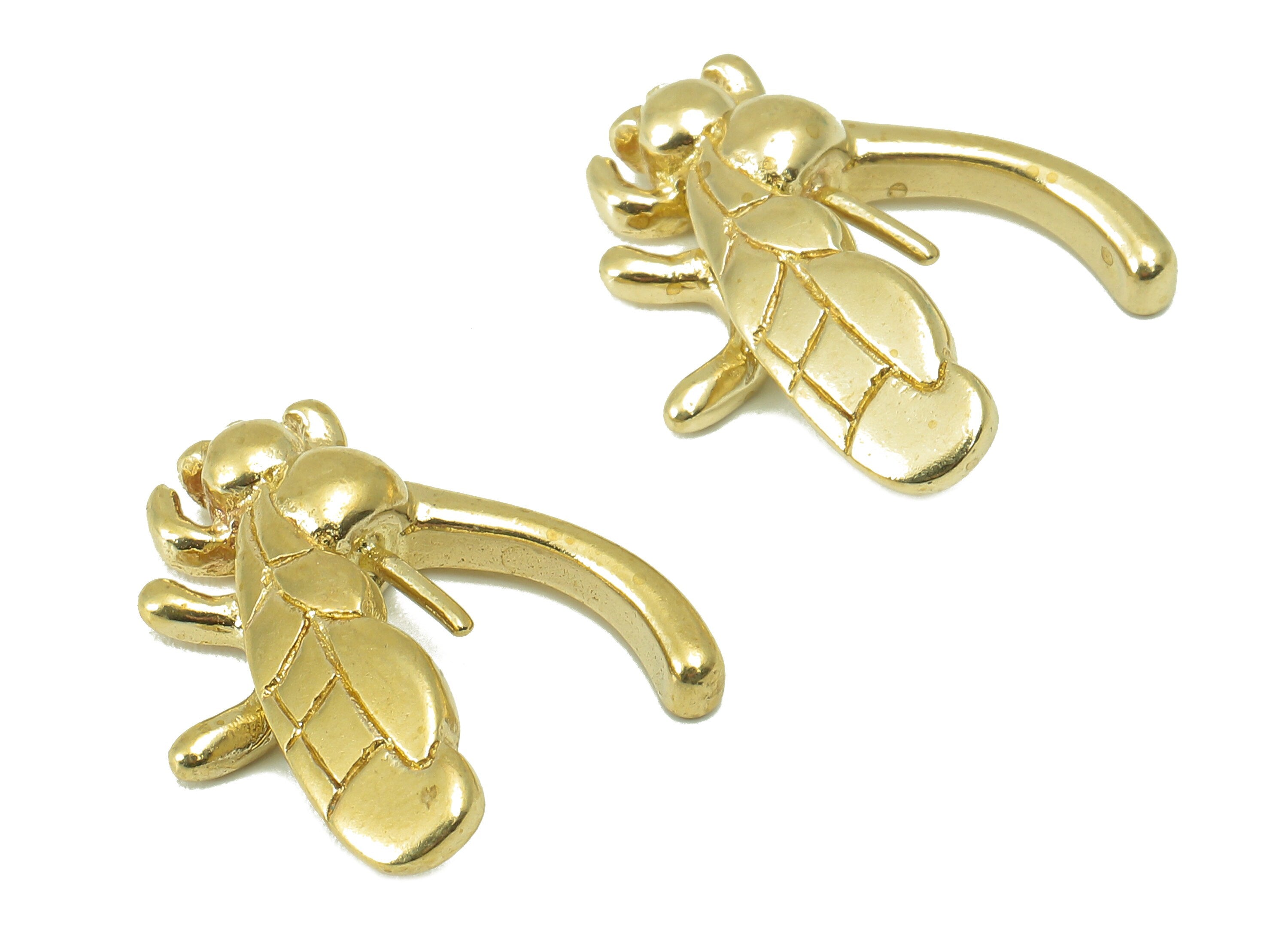 Brass Fly Insect  Charms - Raw Brass Insect Charm -DIY  For Jewelry Making-19 x 17 x4.25mm- PP8266 - DOMEDBAZAAR