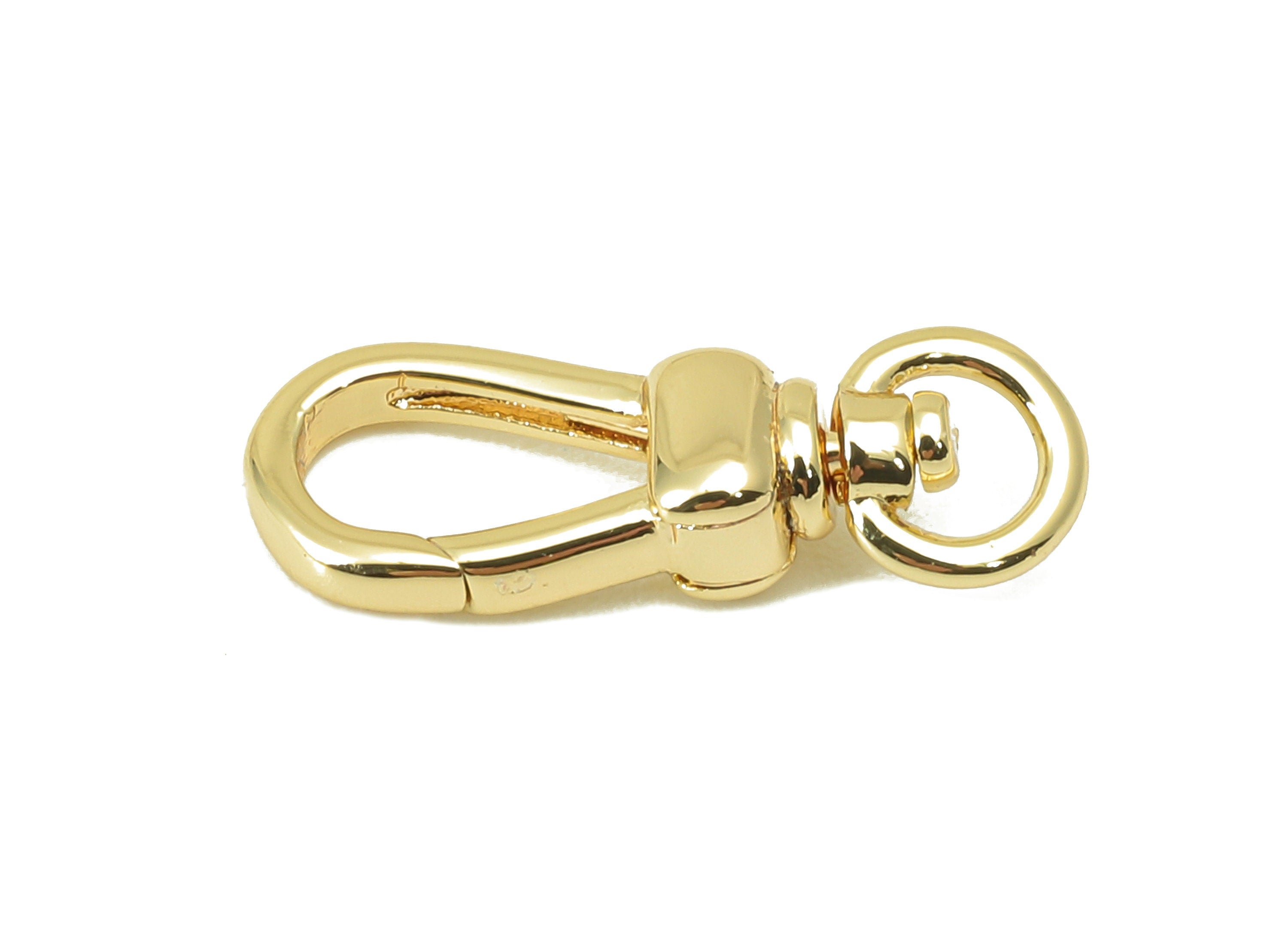 Brass Lobster Claw Clasps - Brass Parrot Clasp -Jewelry Supplies -For Necklace - 18K Real Gold Plating Brass - 17.5x 6.92 x 3.8mm-RGP6085 - DOMEDBAZAAR