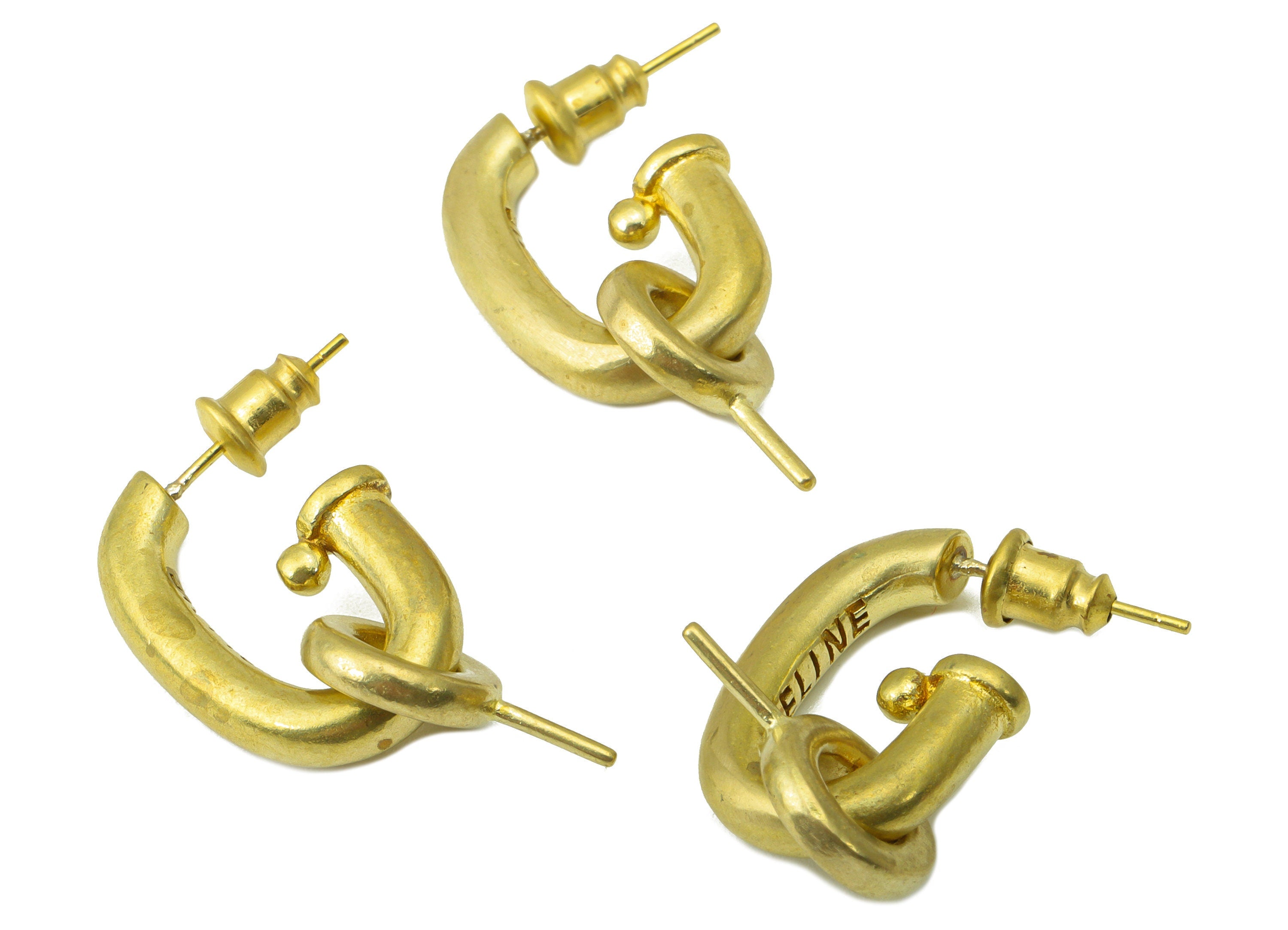 Brass Waterpipe Earring Post - Raw Brass Earring For Pearl - Earring Post For Bead - Jewelry Supplies - 21.96x17.88x3.76mm-PP8485 - DOMEDBAZAAR