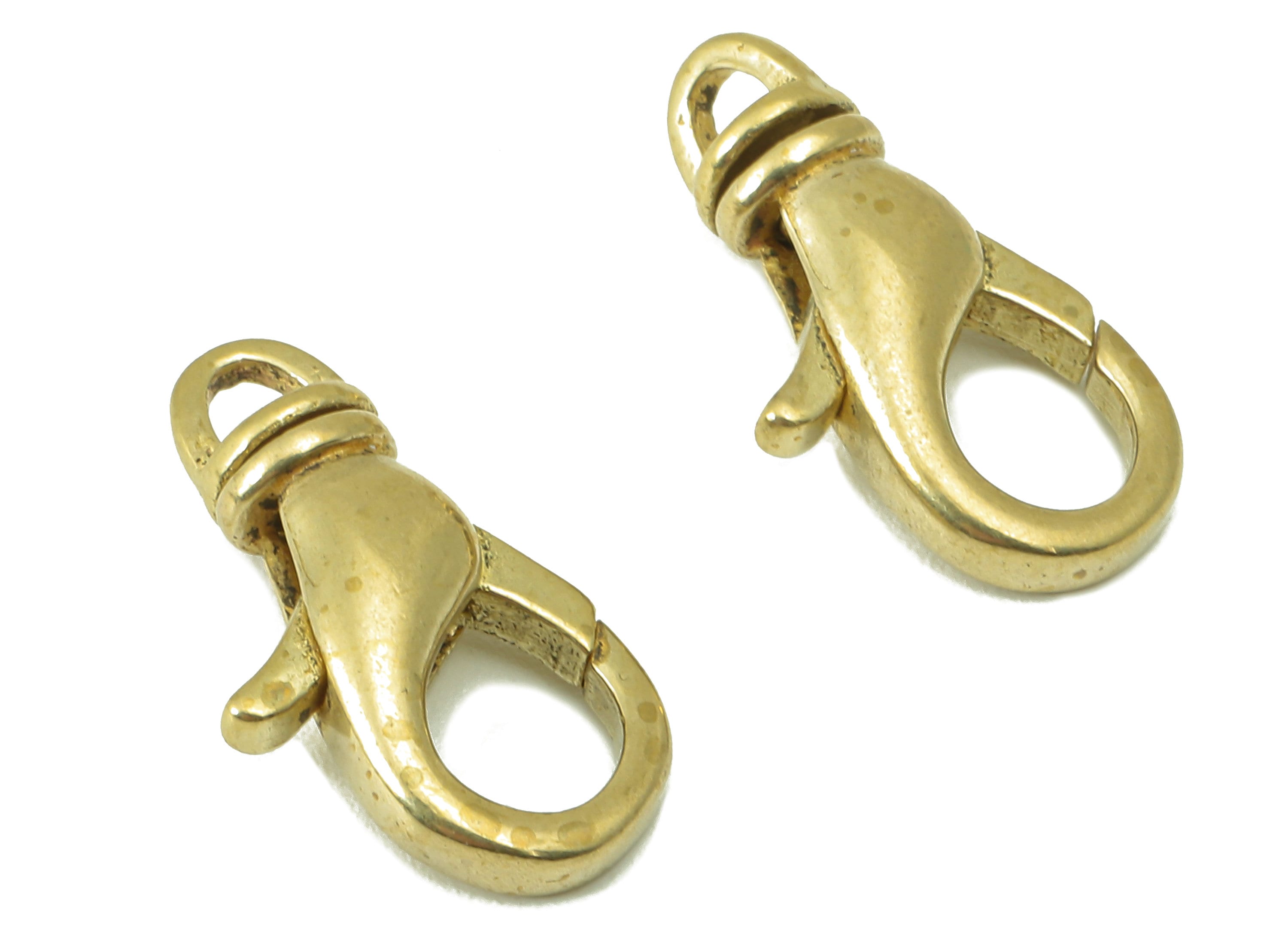 Brass Clips Parrot Clasp - Raw Brass Necklace Clasp - Brass Lobster Clasps Bracelet Clasp - For Necklace - 18.27 x 9.09x 4.58mm- PP8293 - DOMEDBAZAAR