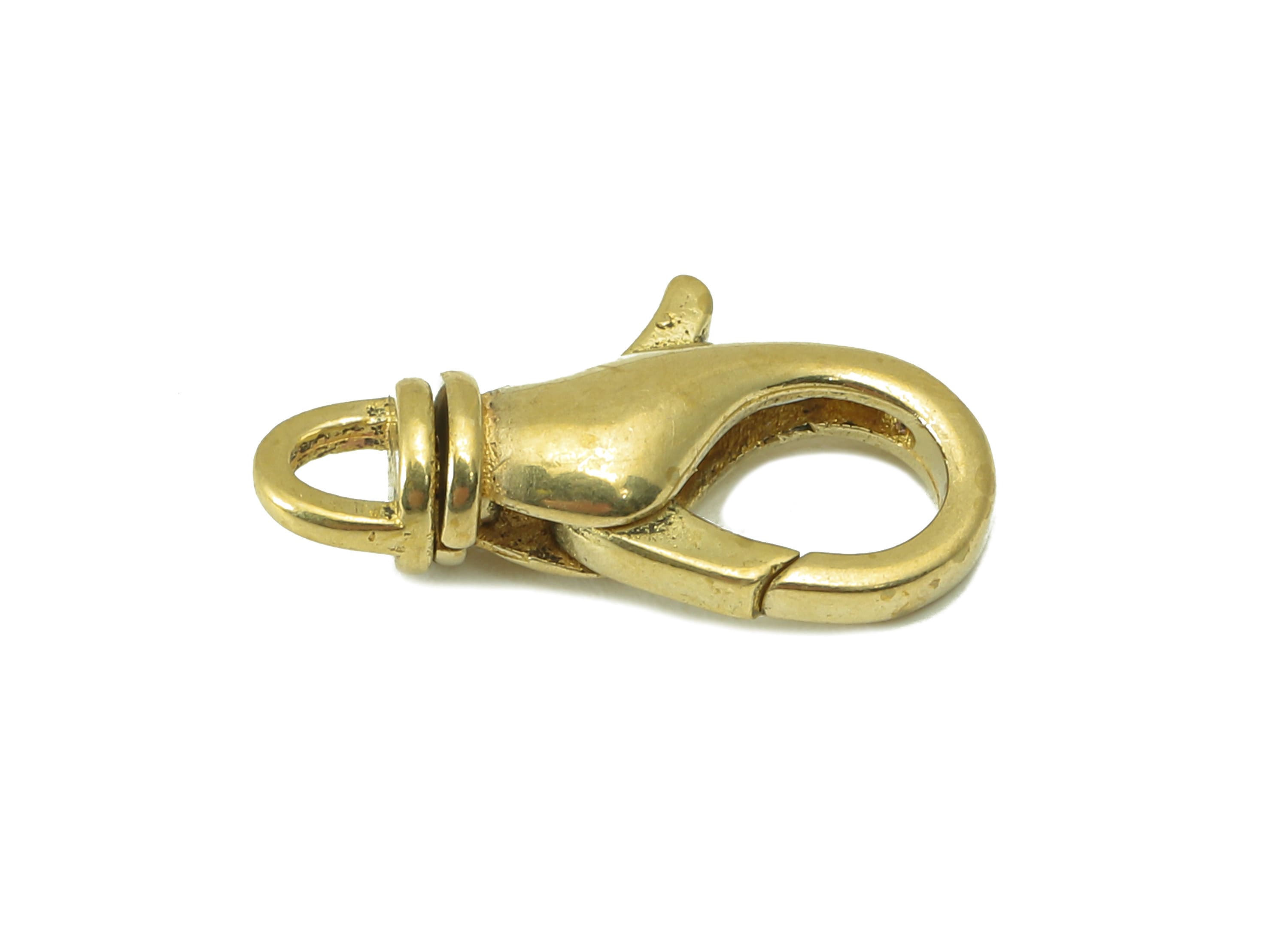 Brass Clips Parrot Clasp - Raw Brass Necklace Clasp - Brass Lobster Clasps Bracelet Clasp - For Necklace - 18.27 x 9.09x 4.58mm- PP8293 - DOMEDBAZAAR