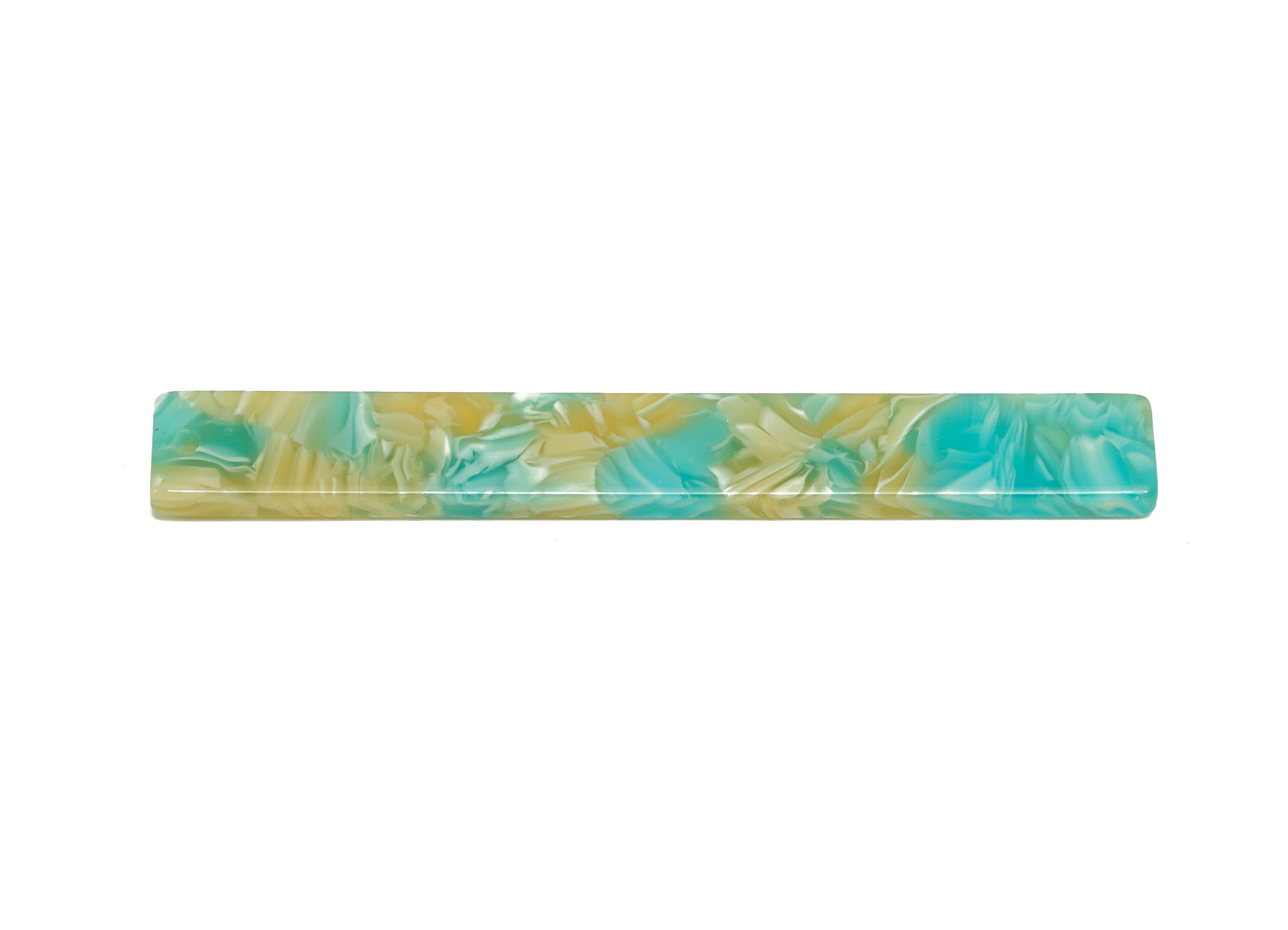 Acrylic Bar Charms - Acrylic Long Bar Earrings Charm - Bar Rectangle Pendant-Earring Finding - Color Code: A846- 59.6x7.8x2.6mm- AC1049-A846 - DOMEDBAZAAR