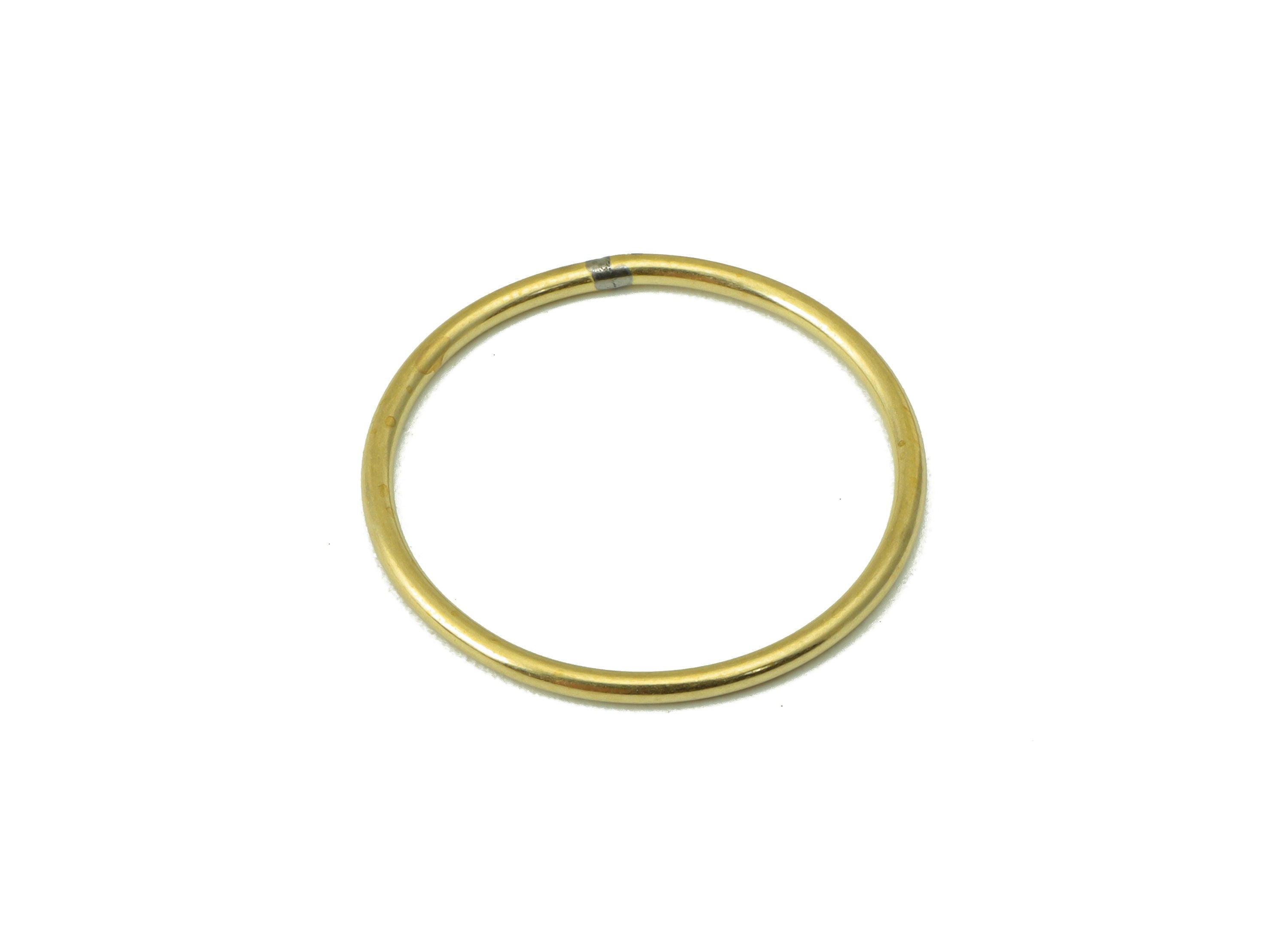 Raw Brass Circle Connector - Raw Brass Round Hoop - Closed Loop Rings - Earring Findings - Jewelry Supplies - 20.9x20.9x1.15mm-PP8604-21 - DOMEDBAZAAR
