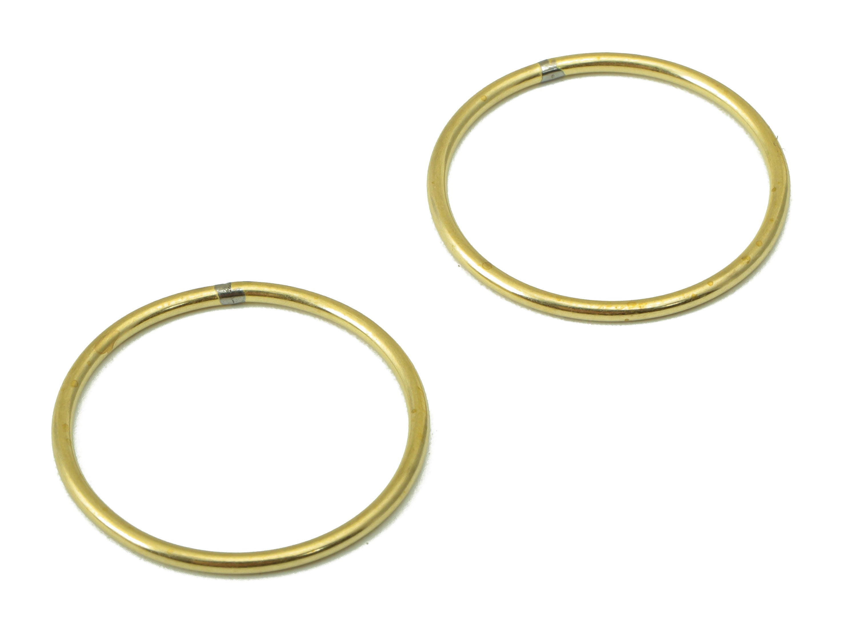 Raw Brass Circle Connector - Raw Brass Round Hoop - Closed Loop Rings - Earring Findings - Jewelry Supplies - 20.9x20.9x1.15mm-PP8604-21 - DOMEDBAZAAR