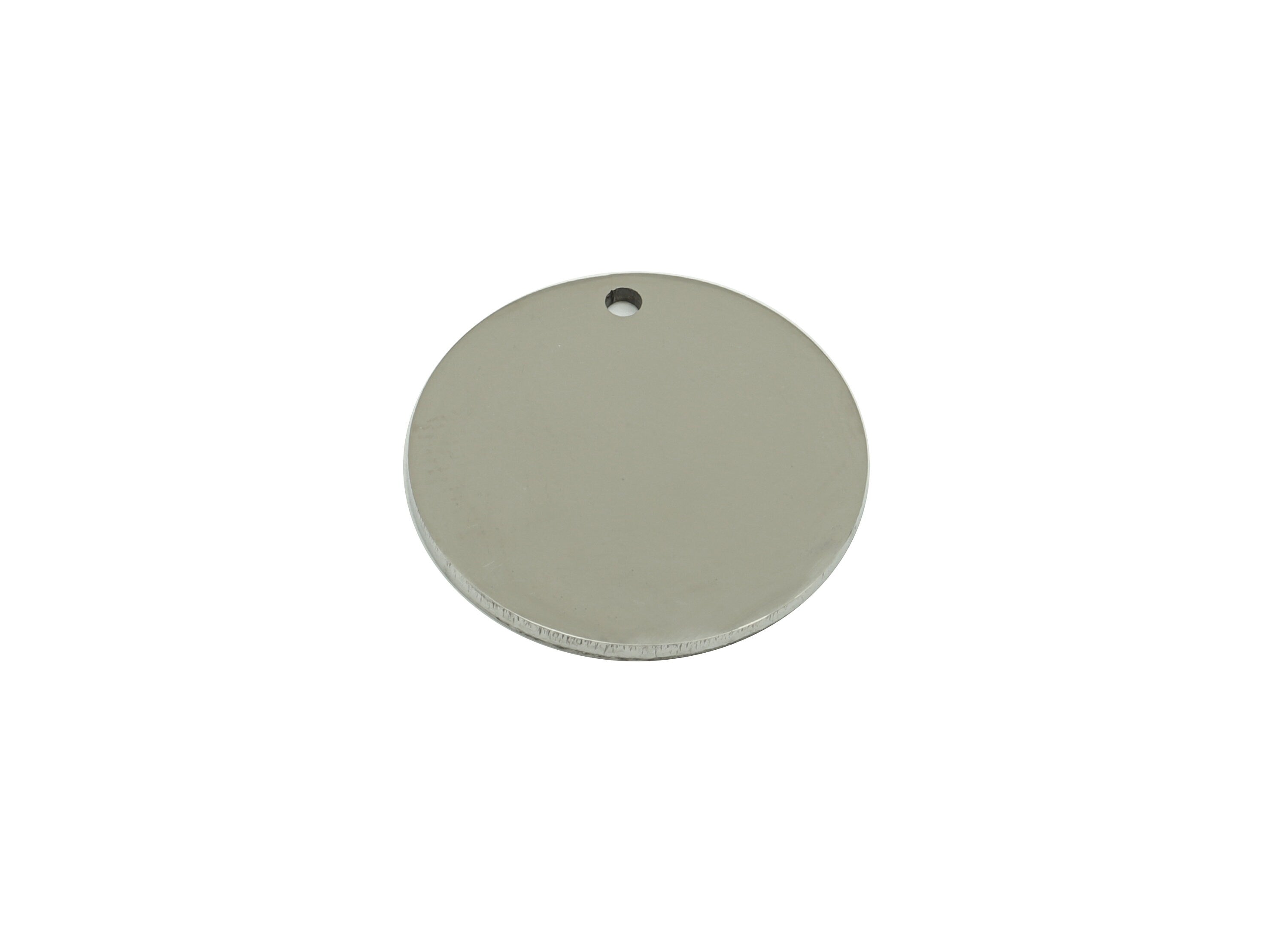 Stainless Steel Round Earring Charm - Steel Circle Pendant - 201 Stainless Steel- Stamping Black- For Necklace - 19x19x 1.13mm - SS1418-19 - DOMEDBAZAAR