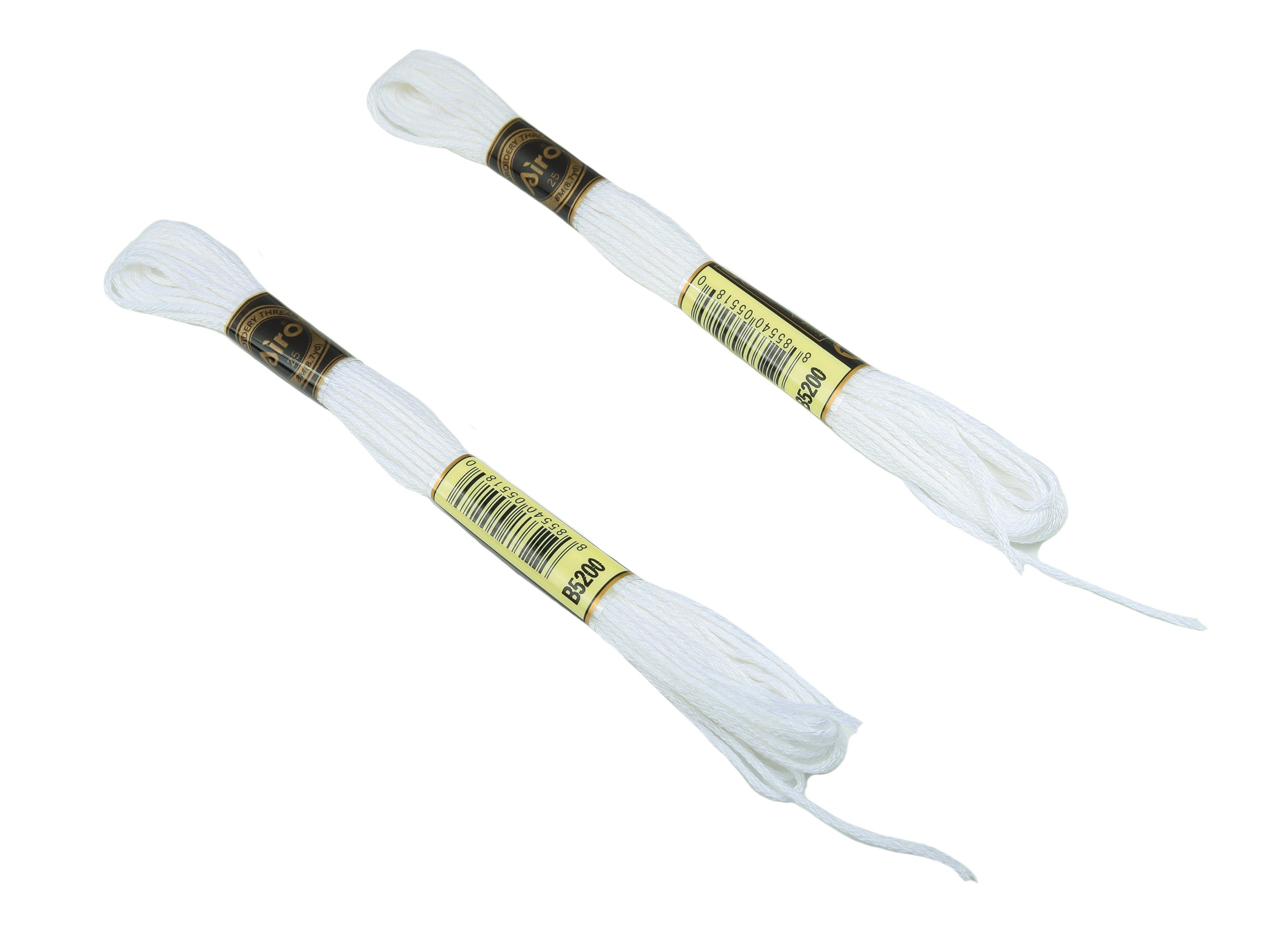 Embroidery Floss - 12 Skeins of 8 meters - Embroidery Thread - Cross Stitch Floss - Embroidery Accessories - HM1055-5200 - DOMEDBAZAAR