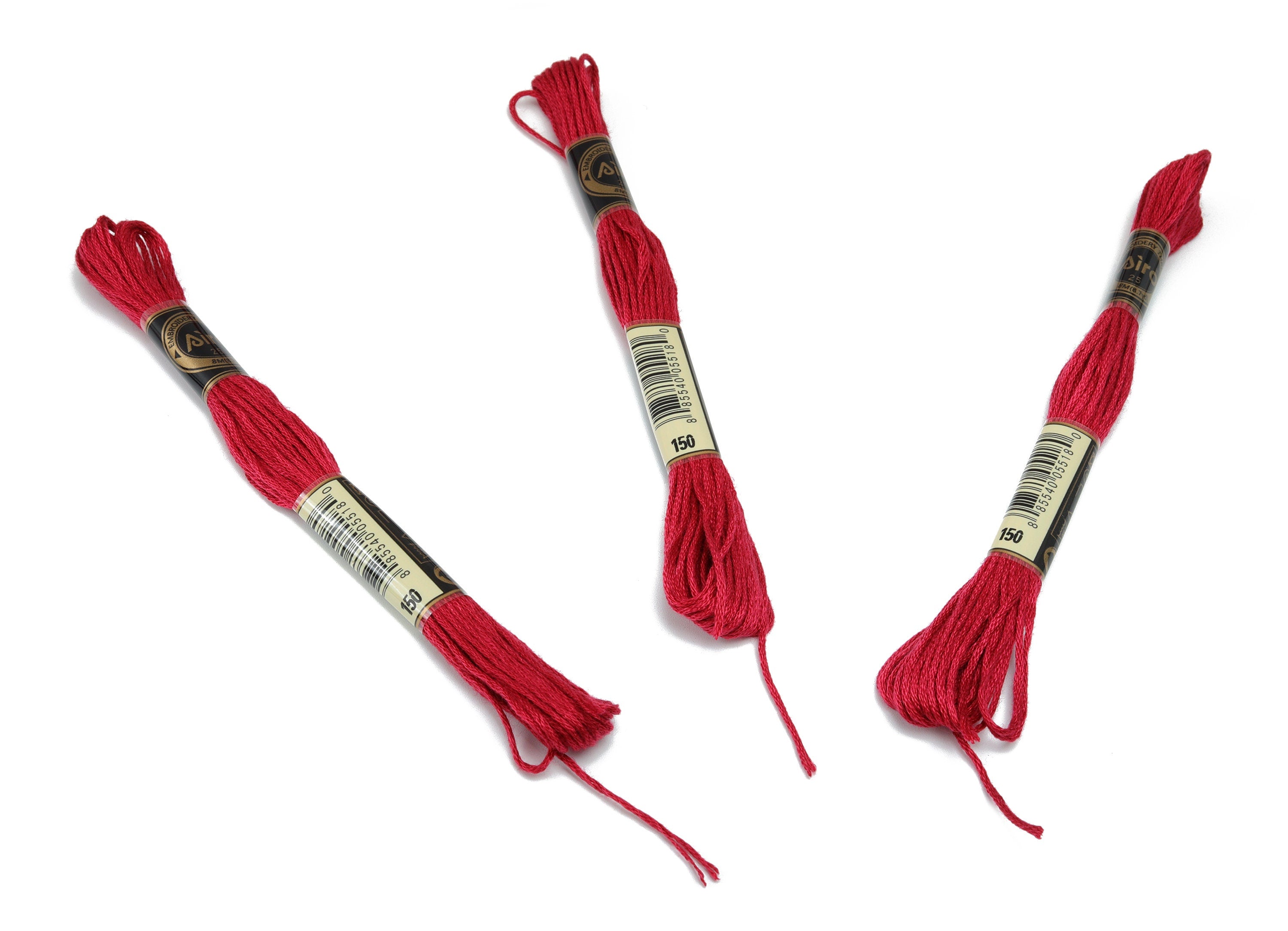 Embroidery Floss - 12 Skeins of 8 meters - Embroidery Thread - Cross Stitch Floss - Embroidery Accessories - HM1055-150 - DOMEDBAZAAR