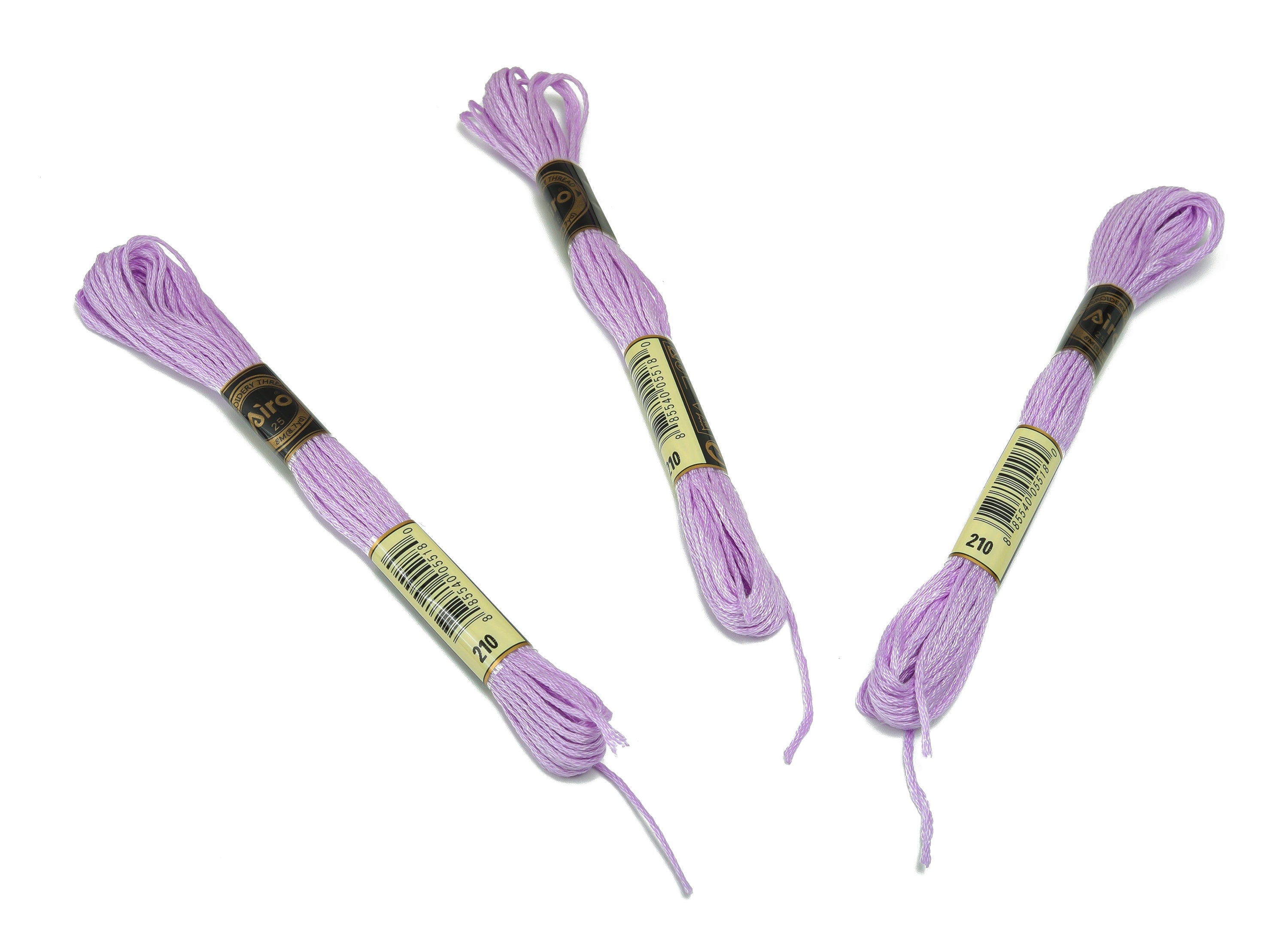 Embroidery Floss - 12 Skeins of 8 meters - Embroidery Thread - Cross Stitch Floss - Embroidery Accessories - HM1055-210 - DOMEDBAZAAR