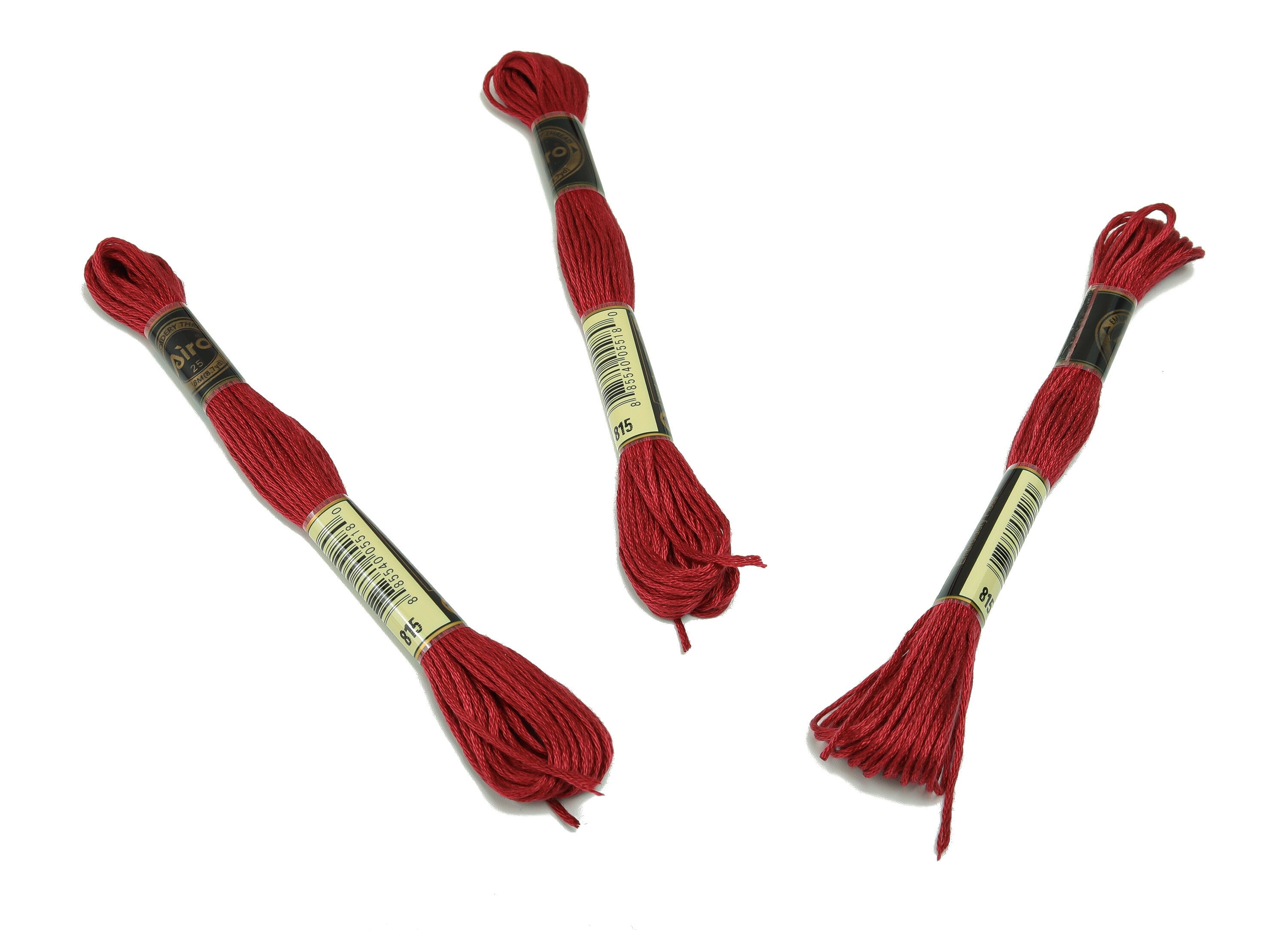 Embroidery Floss - 12 Skeins of 8 meters - Embroidery Thread - Cross Stitch Floss - Embroidery Accessories - HM1055-815 - DOMEDBAZAAR