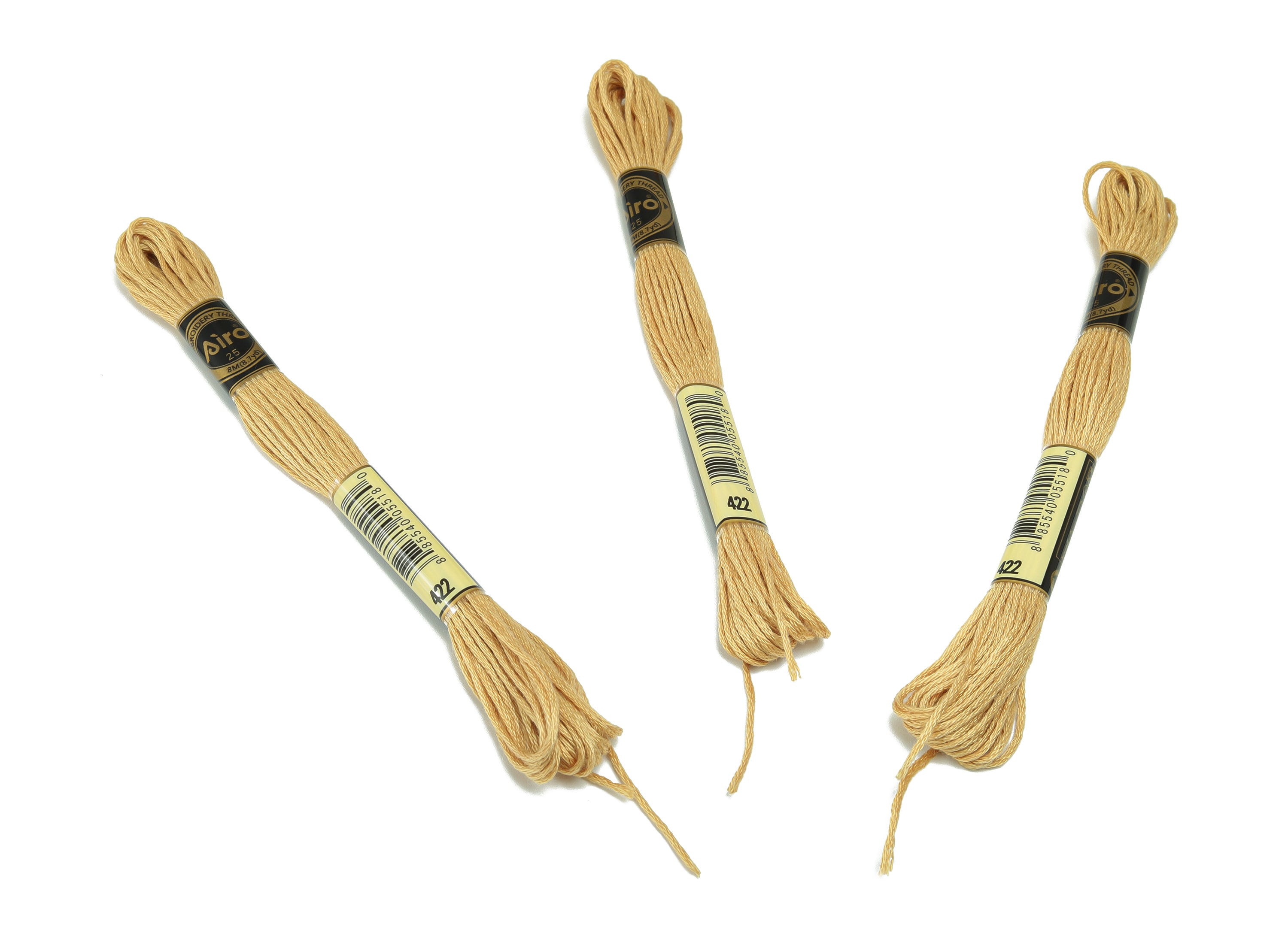 Embroidery Floss - 12 Skeins of 8 meters - Embroidery Thread - Cross Stitch Floss - Embroidery Accessories - HM1055-422 - DOMEDBAZAAR