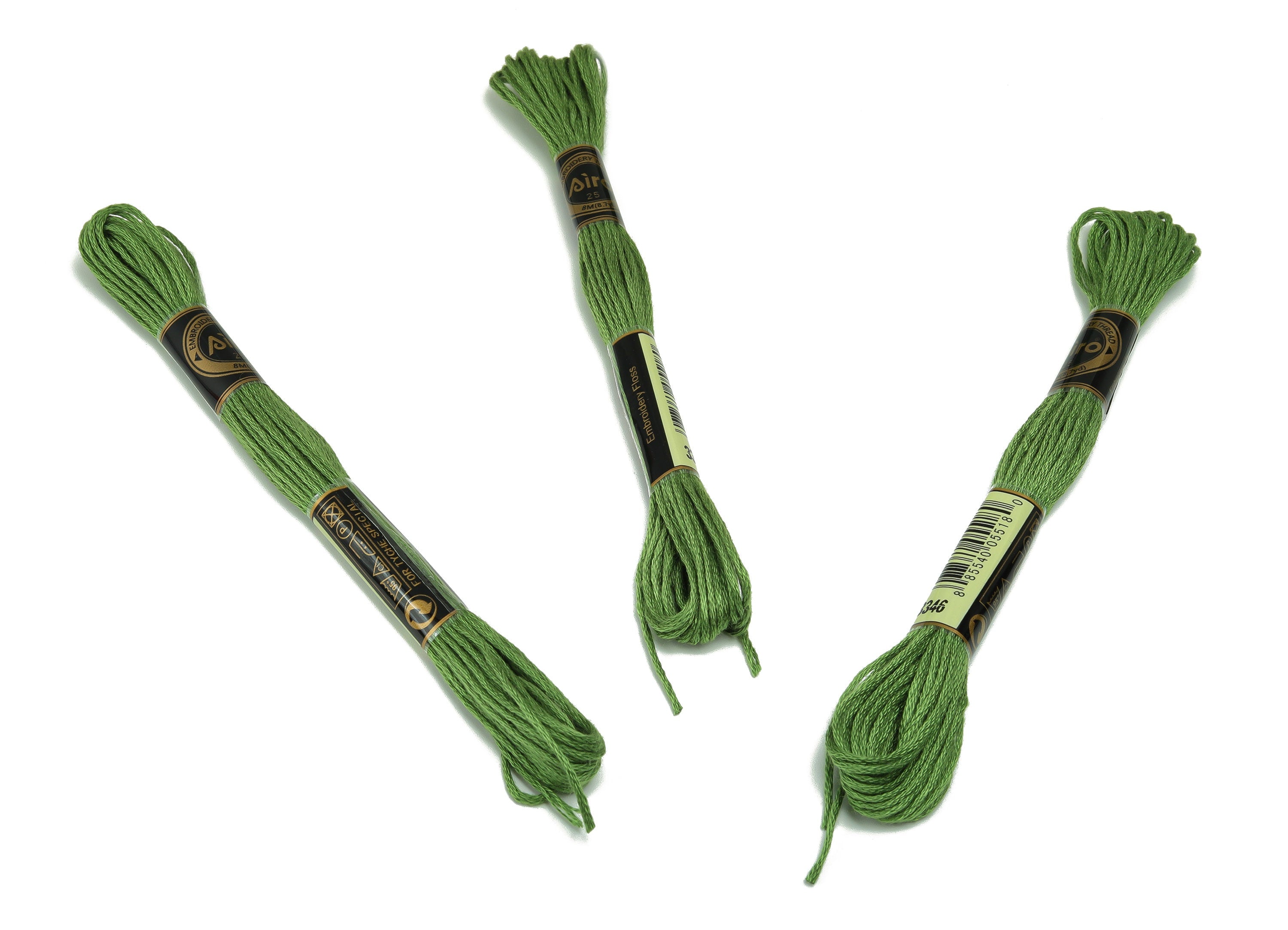Embroidery Floss - 12 Skeins of 8 meters - Embroidery Thread - Cross Stitch Floss - Embroidery Accessories - HM1055-3346 - DOMEDBAZAAR
