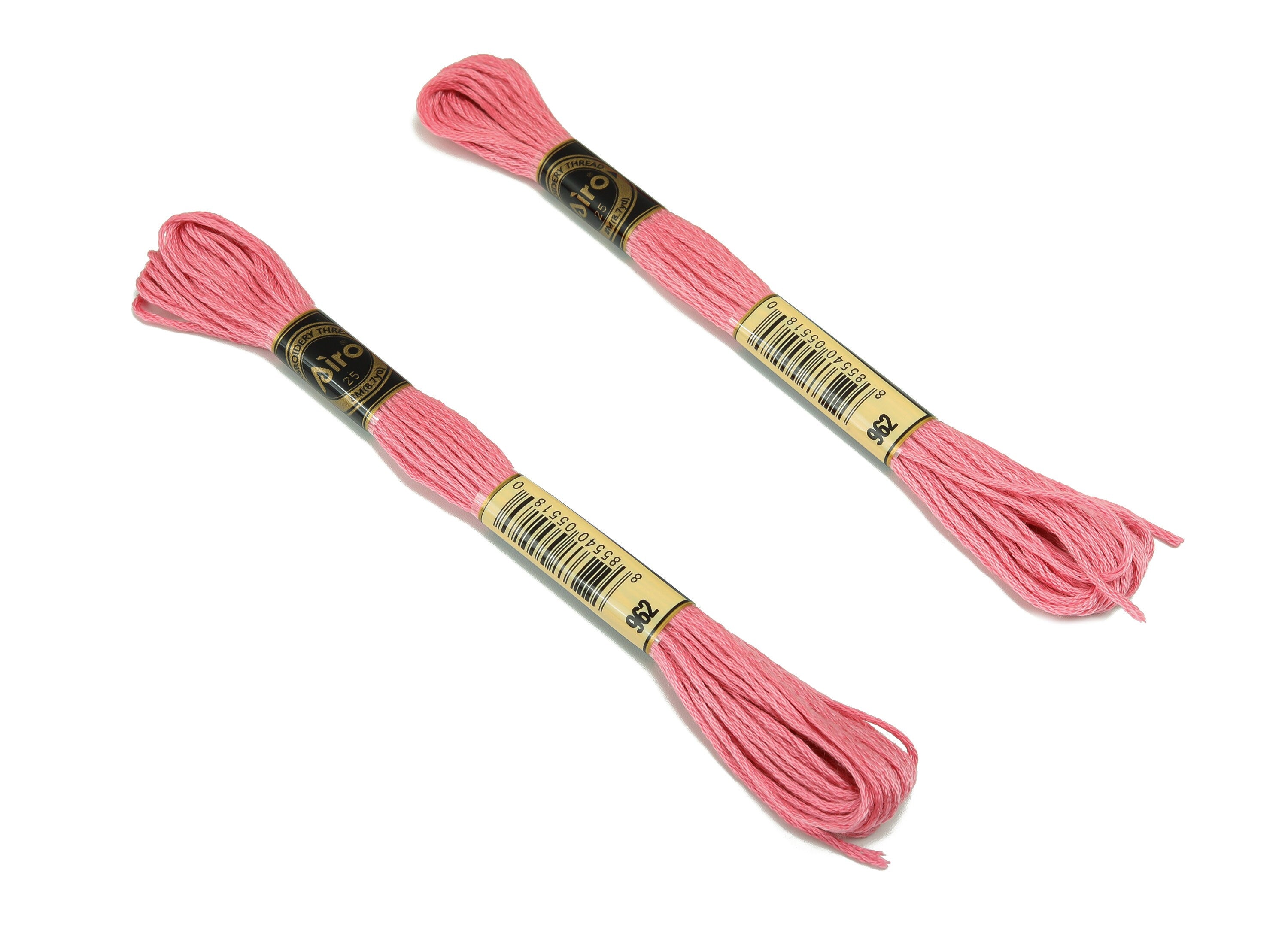 Embroidery Floss - 12 Skeins of 8 meters - Embroidery Thread - Cross Stitch Floss - Embroidery Accessories - HM1055-962 - DOMEDBAZAAR
