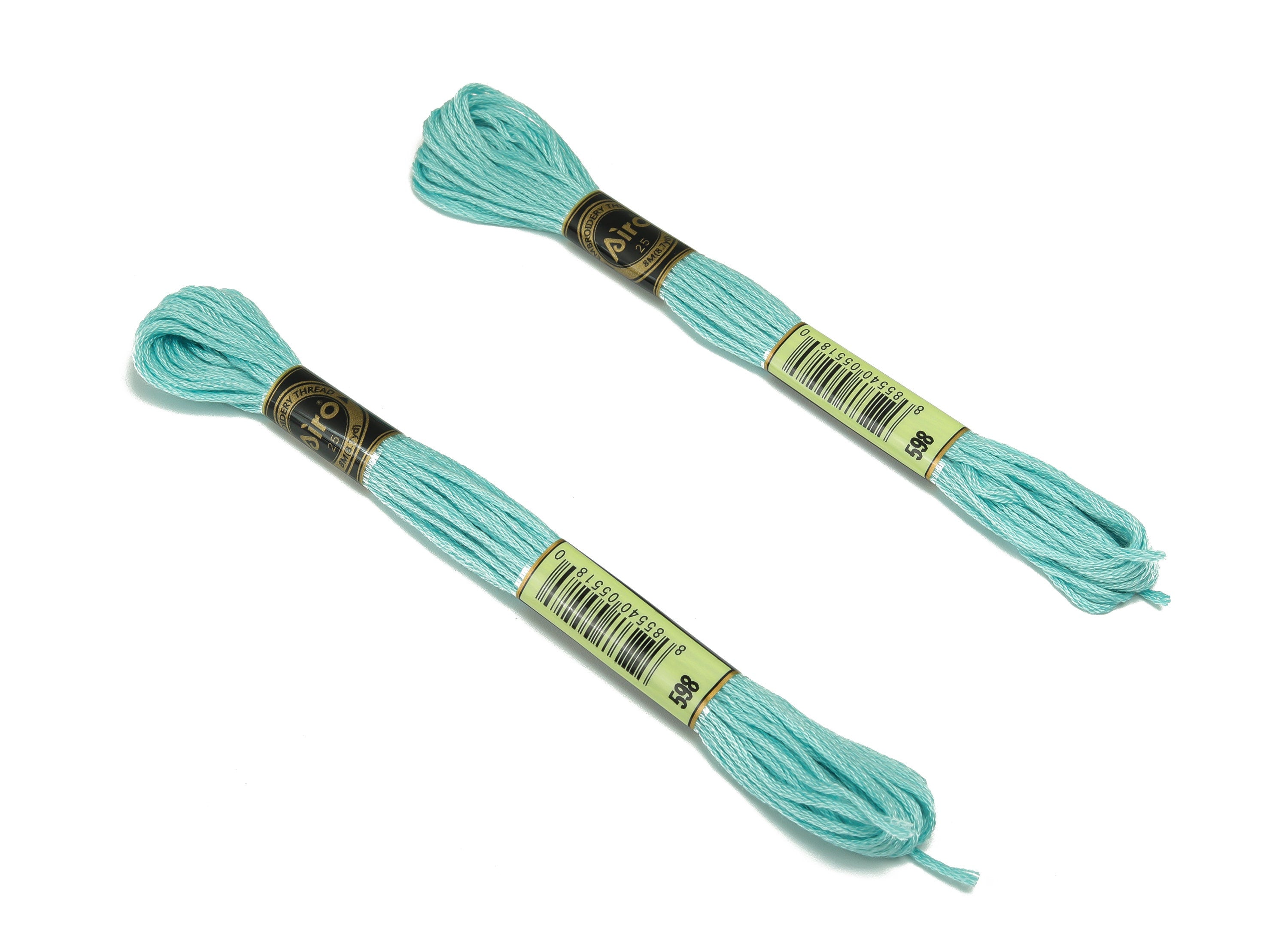 Embroidery Floss - 12 Skeins of 8 meters - Embroidery Thread - Cross Stitch Floss - Embroidery Accessories - HM1055-598 - DOMEDBAZAAR