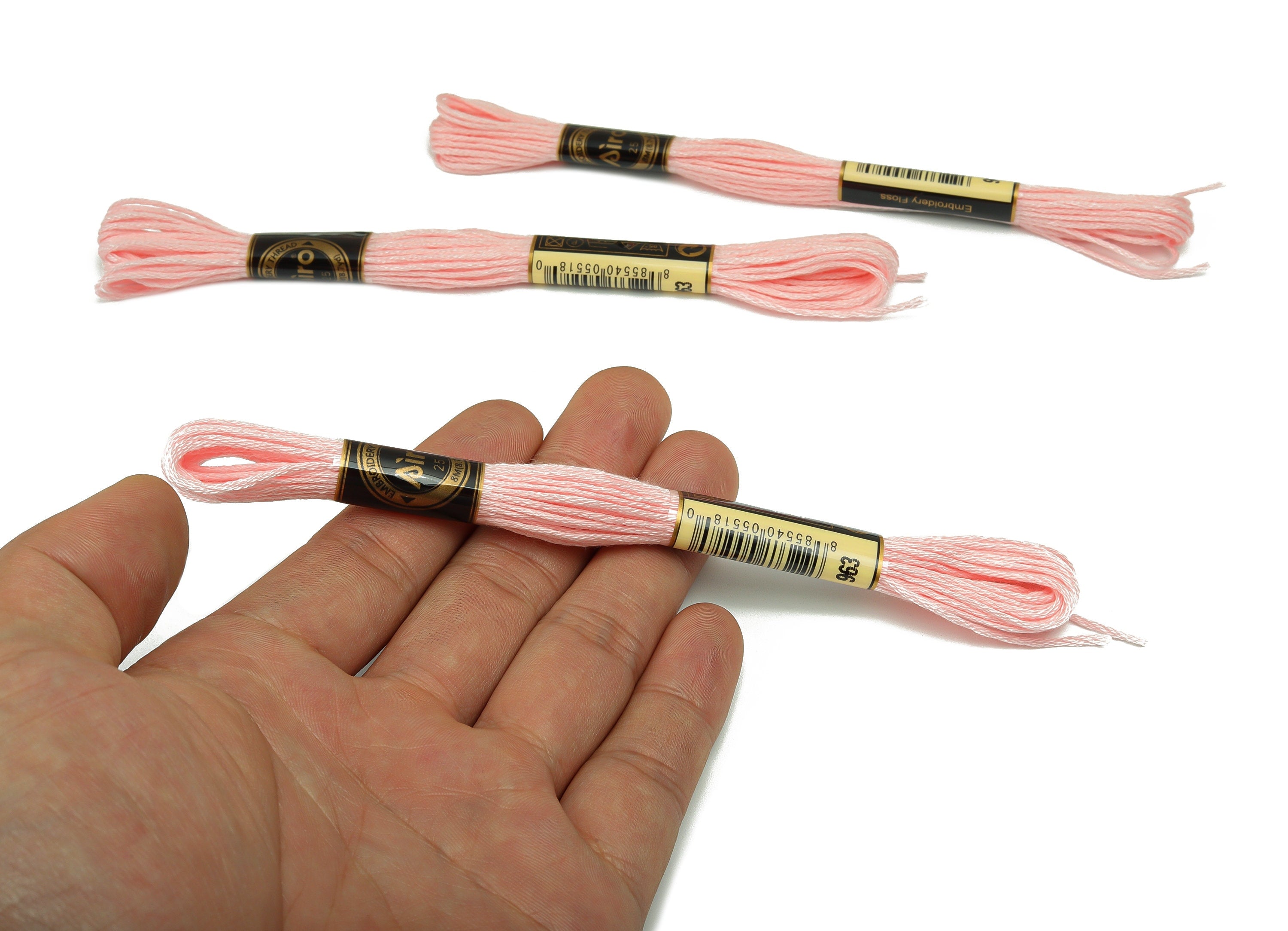 Embroidery Floss - 12 Skeins of 8 meters - Embroidery Thread - Cross Stitch Floss - Embroidery Accessories - HM1055-963 - DOMEDBAZAAR