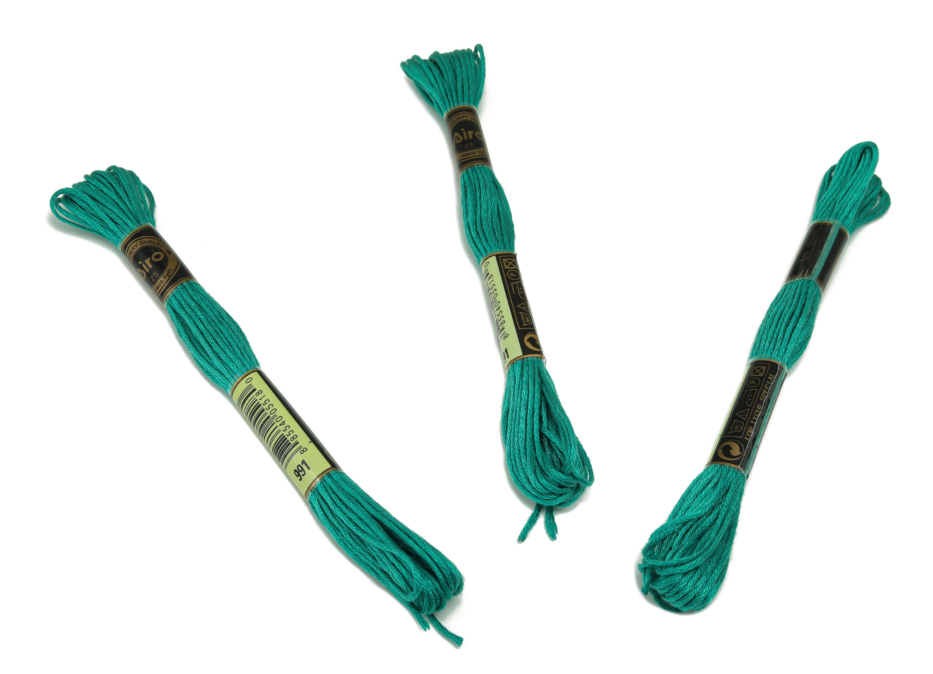 Embroidery Floss - 12 Skeins of 8 meters - Embroidery Thread - Cross Stitch Floss - Embroidery Accessories - HM1055-991 - DOMEDBAZAAR